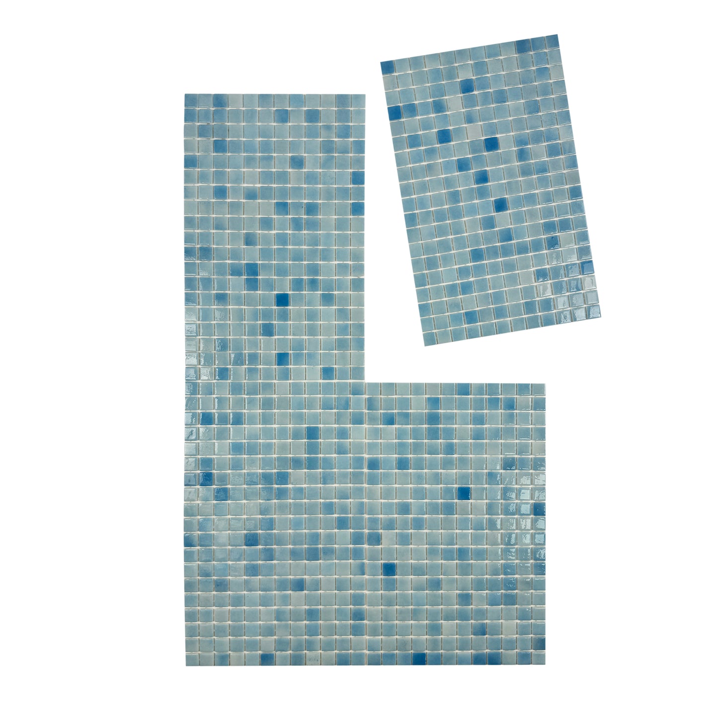 European Mosaic Series French Blue Recycled Glass Mosaic
