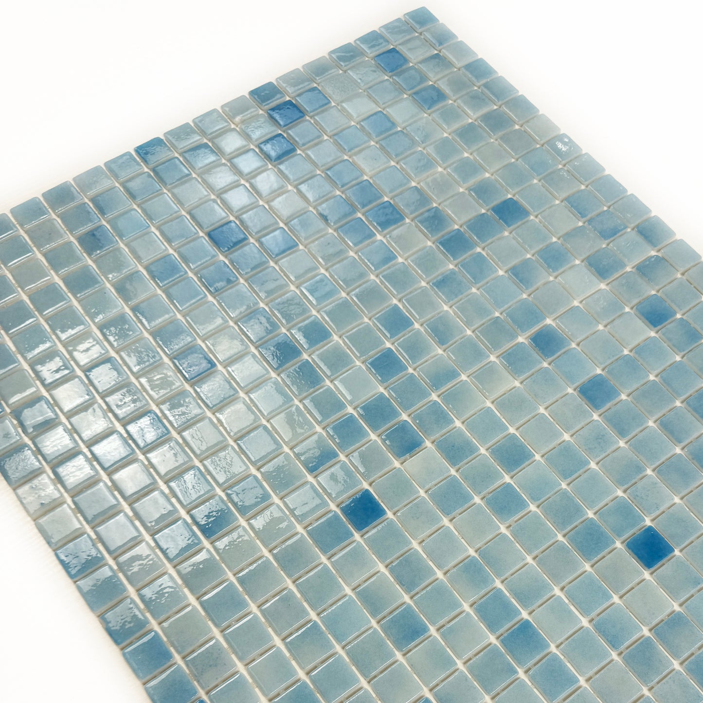 European Mosaic Series French Blue Recycled Glass Mosaic
