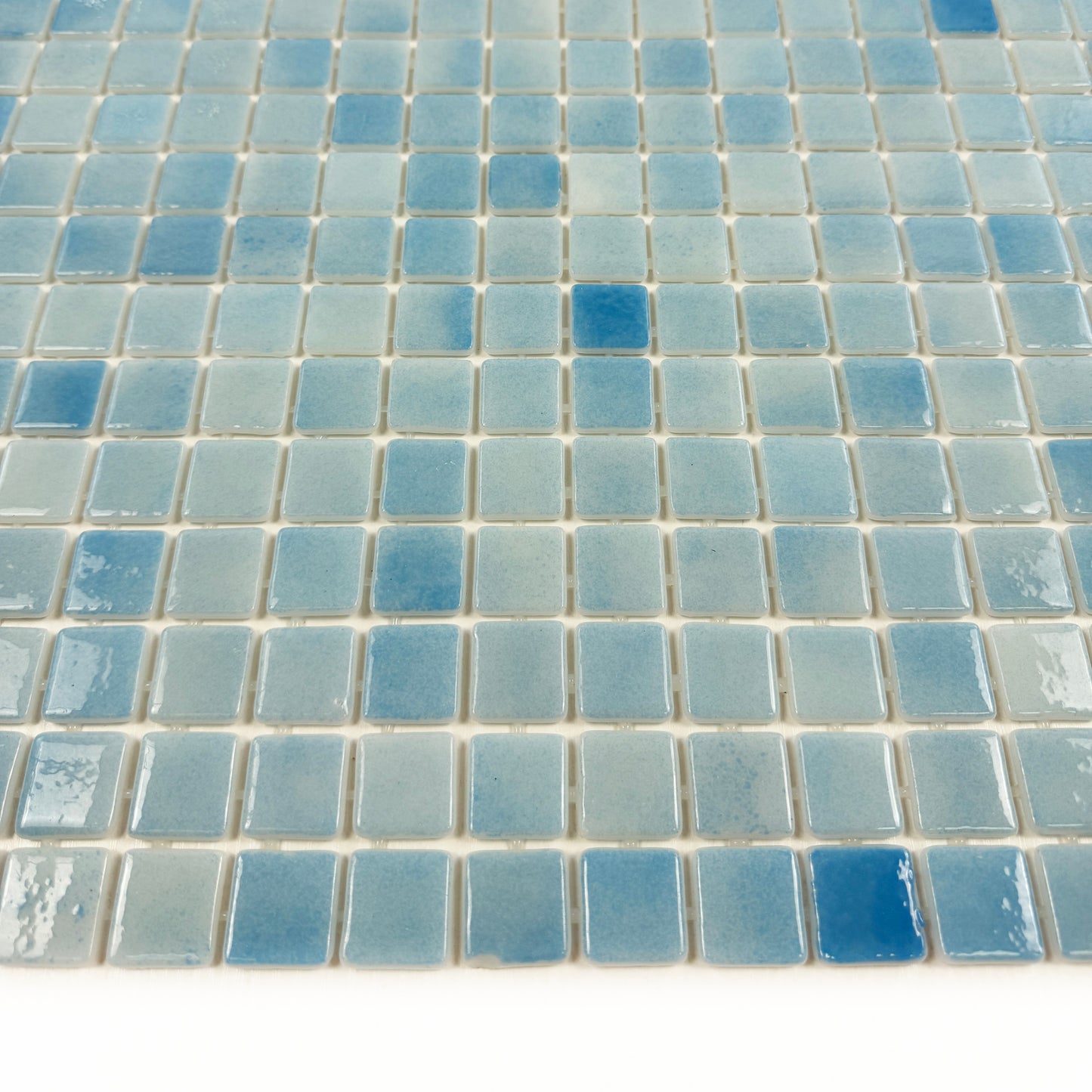 European Mosaic Series French Blue Recycled Glass Mosaic