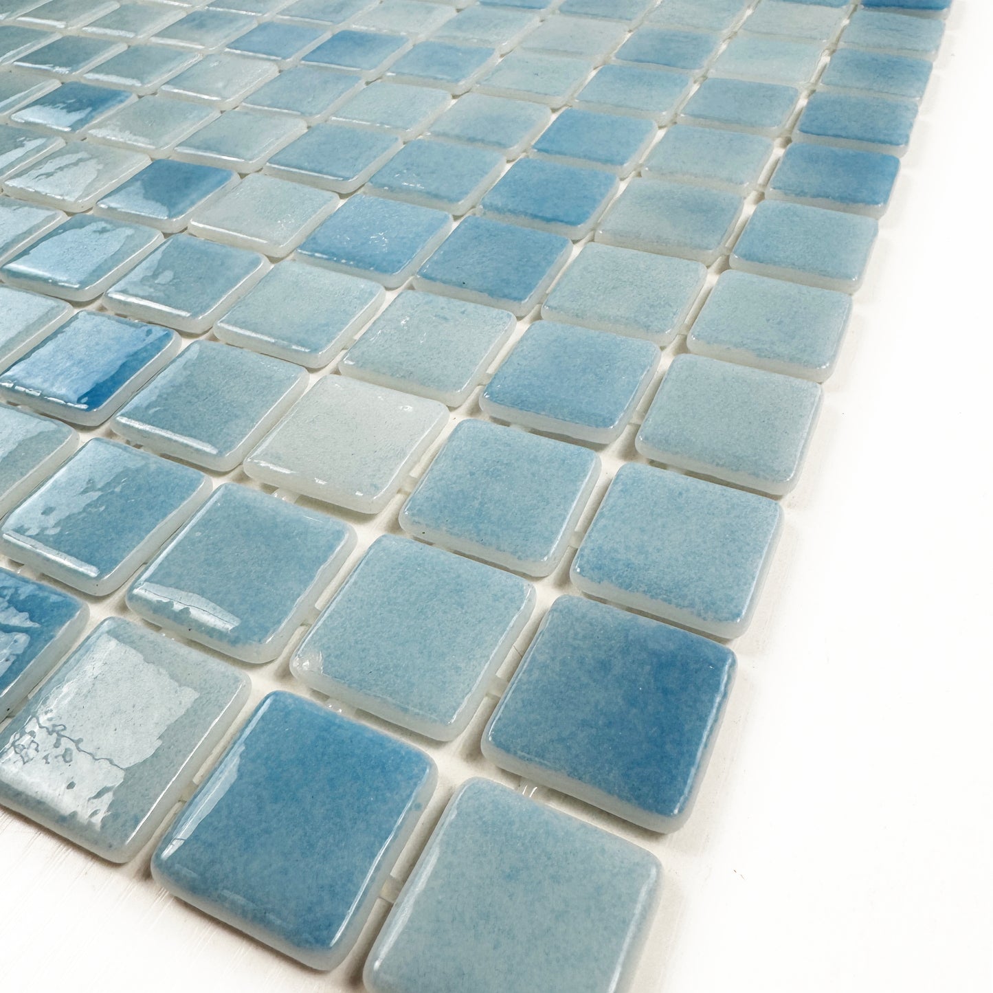 European Mosaic Series French Blue Recycled Glass Mosaic