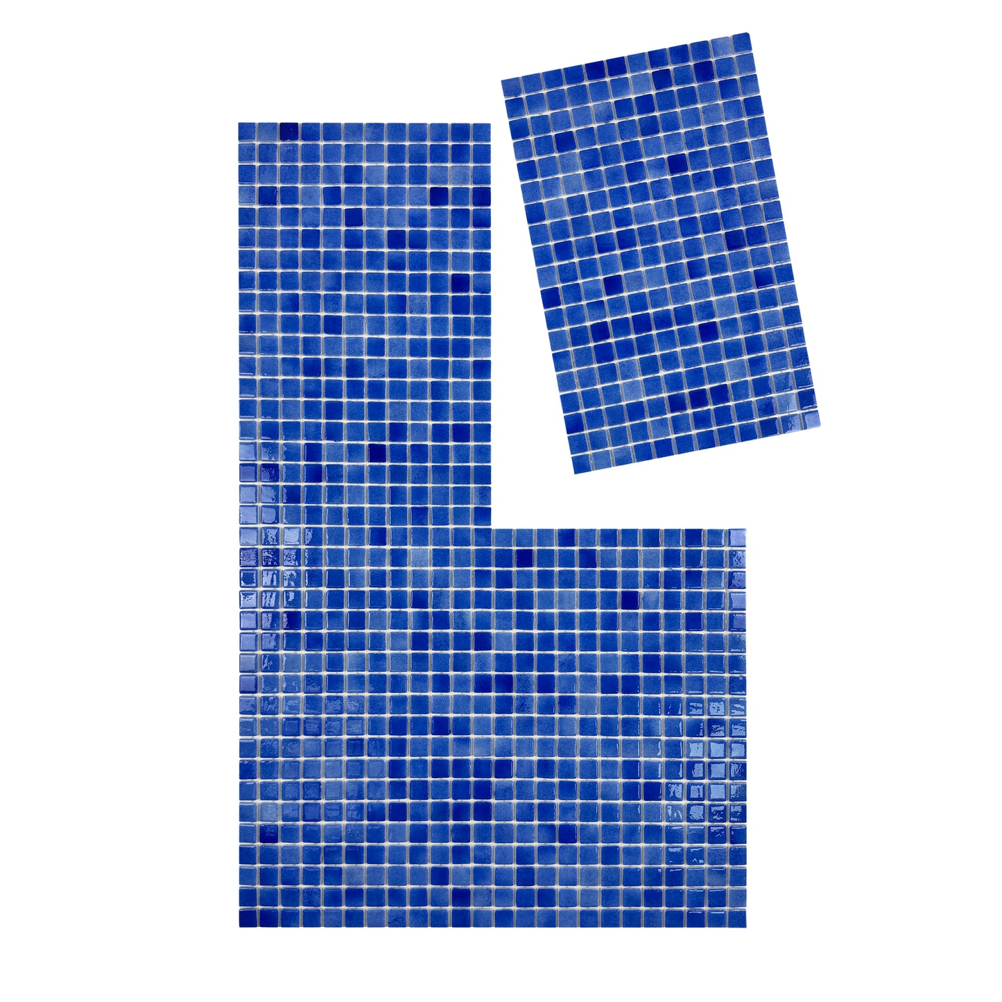 European Mosaic Series French Blue Recycled Glass Mosaic