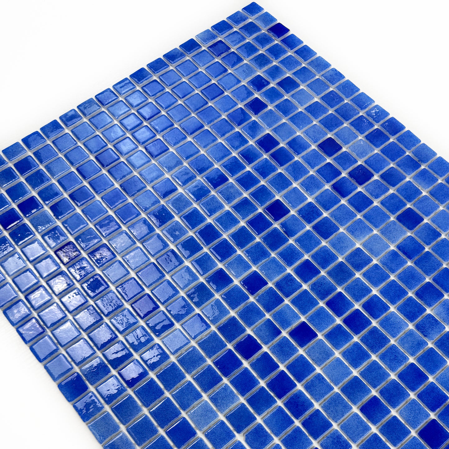 European Mosaic Series French Blue Recycled Glass Mosaic