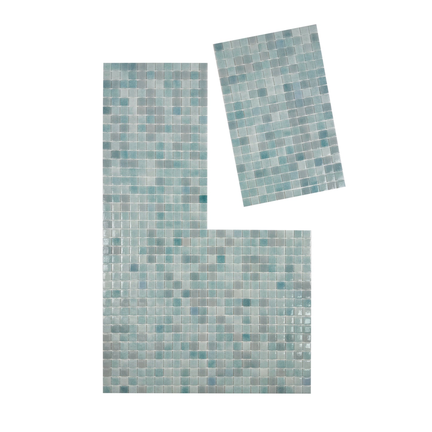 European Mosaic Series Baby Blue Recycled Glass Mosaic