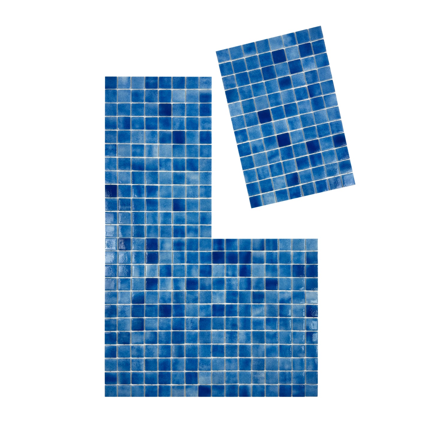 European Mosaic Series French Blue Recycled Glass Mosaic