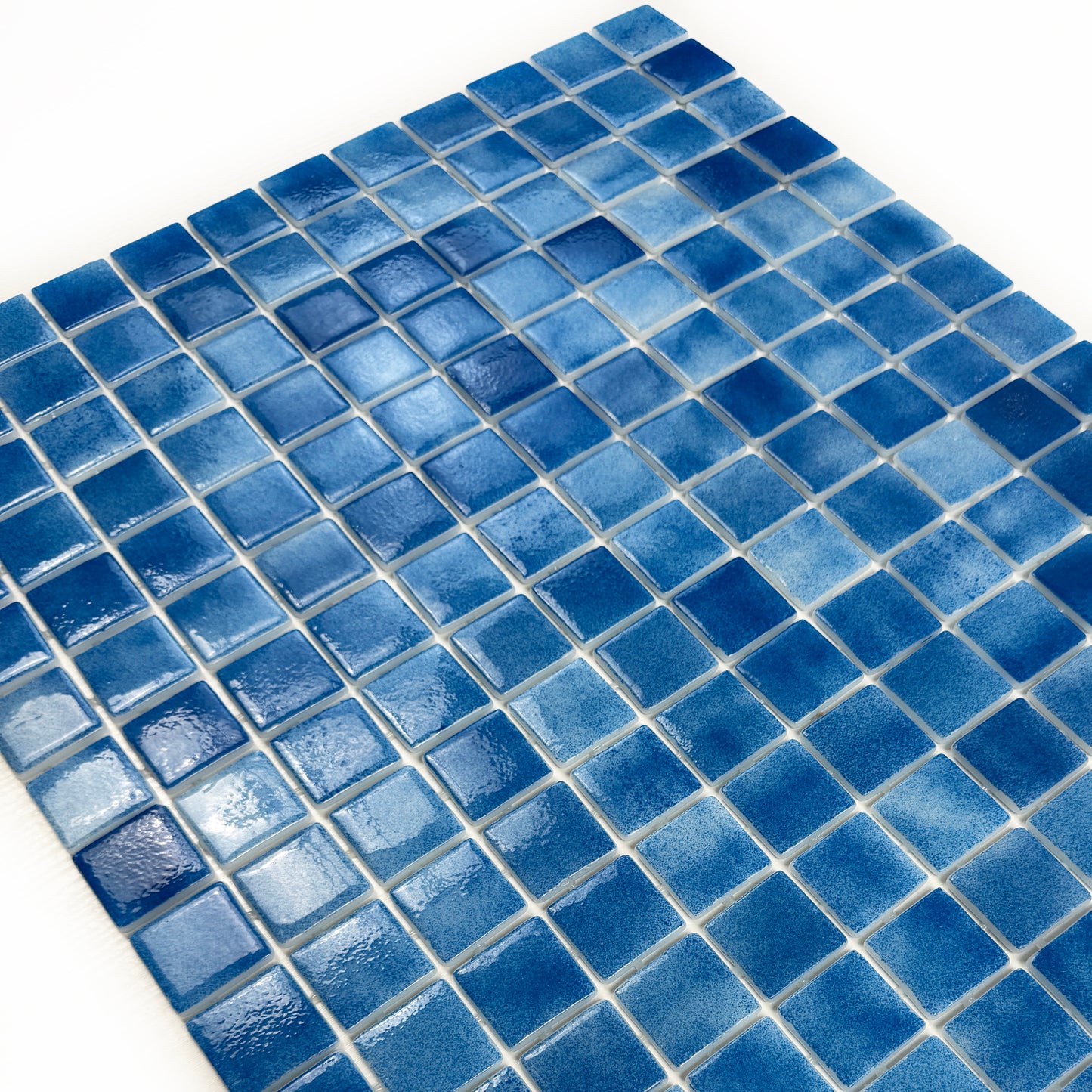 European Mosaic Series French Blue Recycled Glass Mosaic