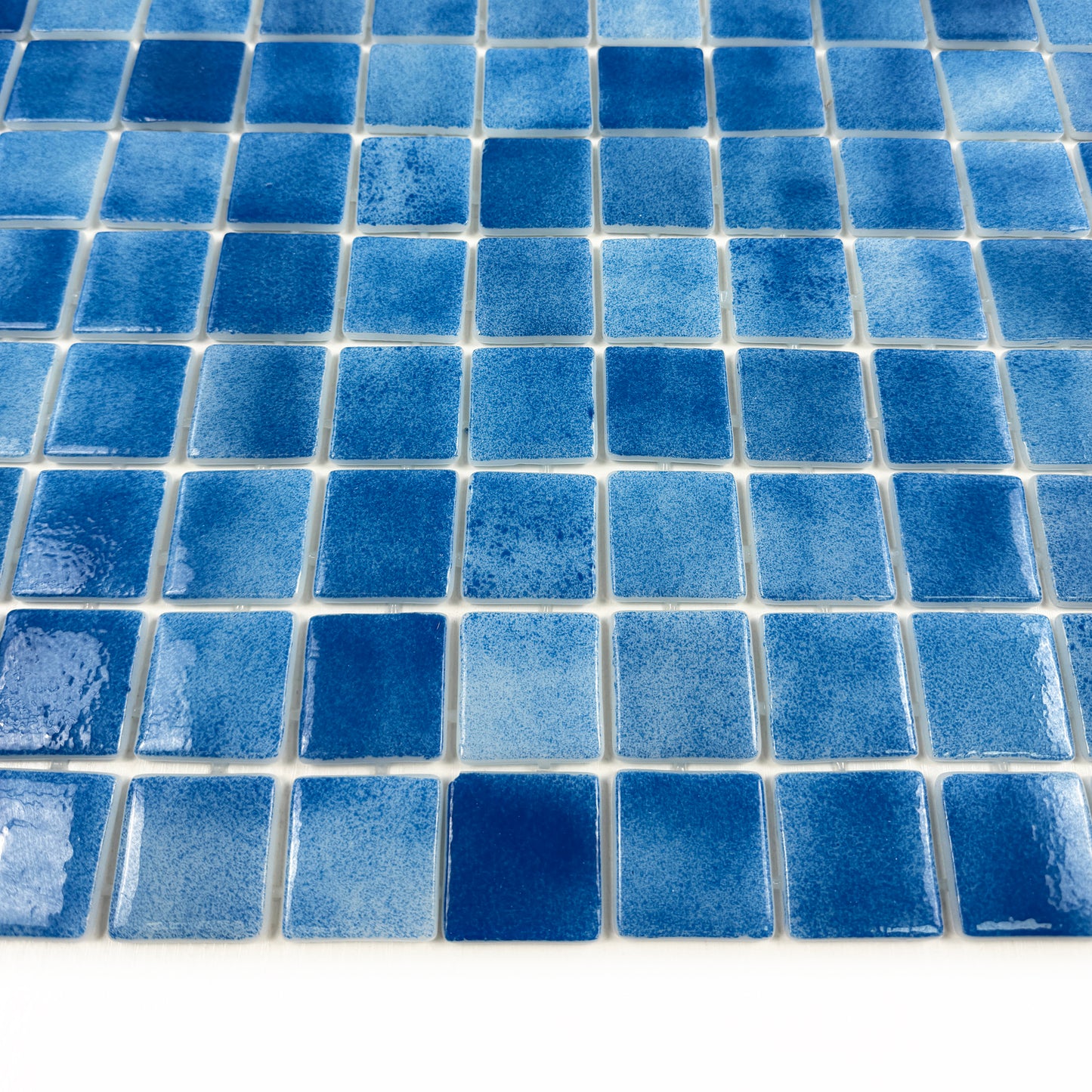 European Mosaic Series French Blue Recycled Glass Mosaic