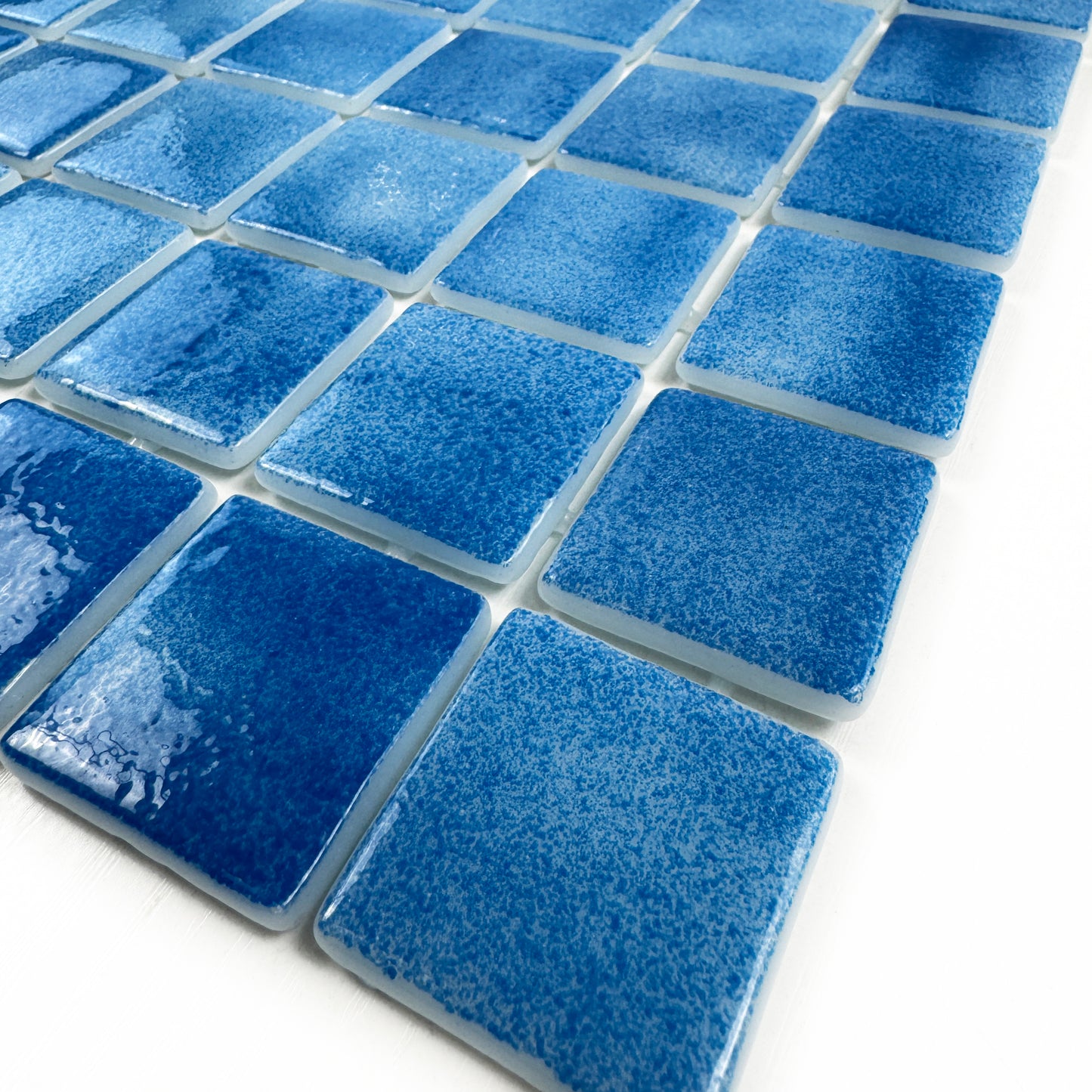 European Mosaic Series French Blue Recycled Glass Mosaic