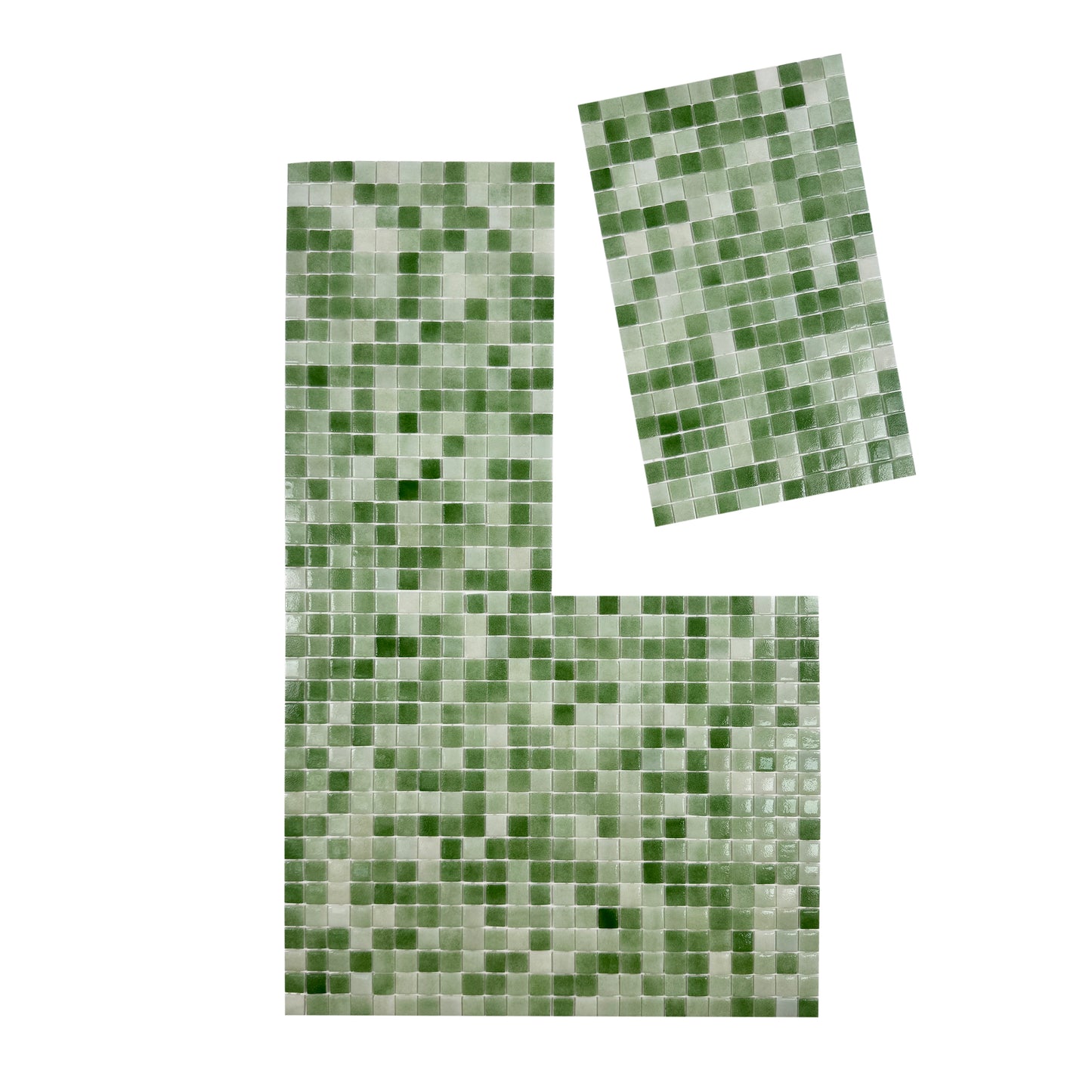 European Mosaic Series Olive Green Recycled Glass Mosaic