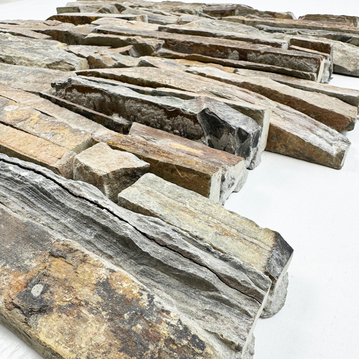 Timeless Nature Series S1120 Light Brown & Walnut Brown & Chocolate Brown Mixed Cement Bonding Slate Wall Cladding