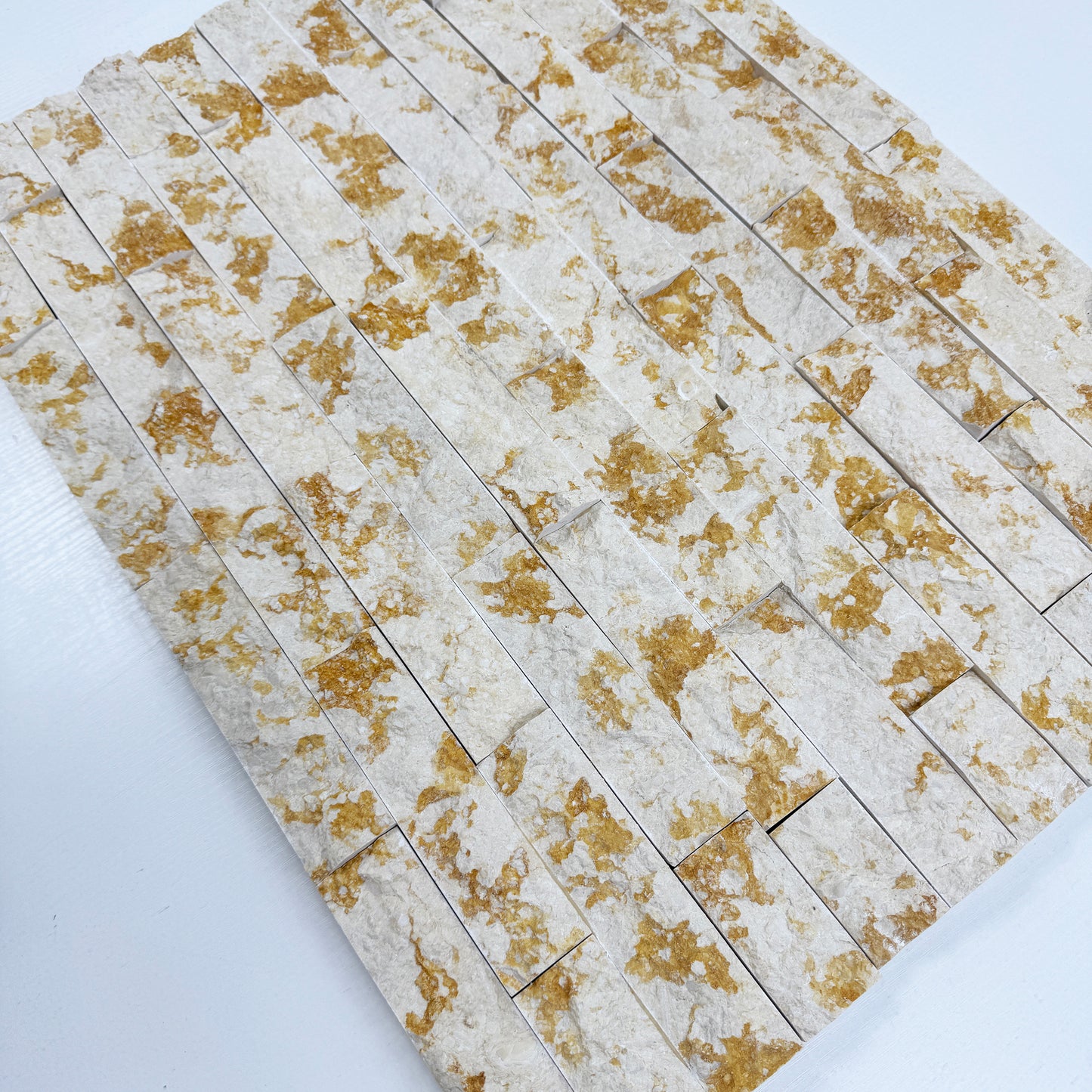 Luxe Aura series Sunny Beige Split Marble Wall Cladding