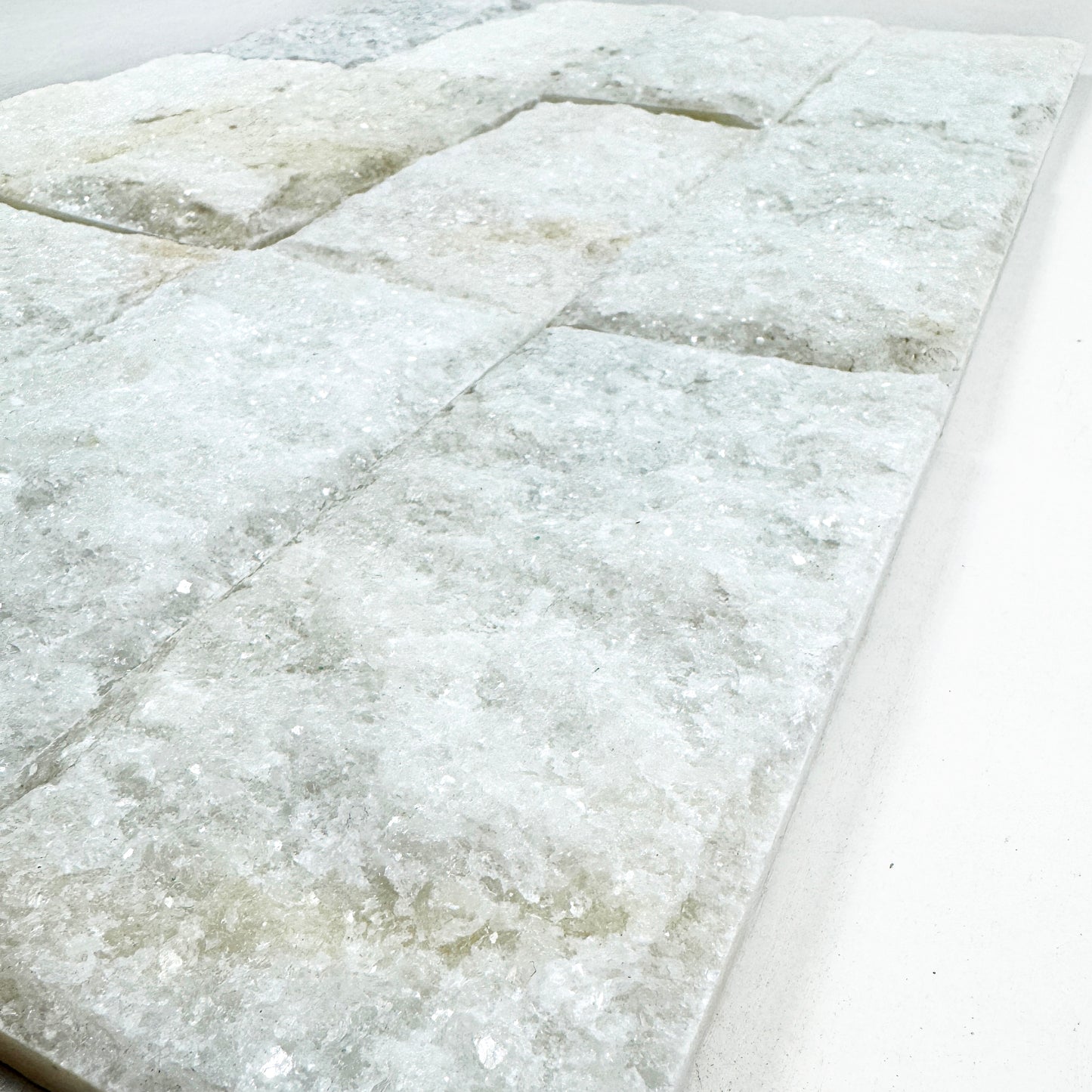Palatial Sands Crystal White Mushroom Marble Wall Cladding