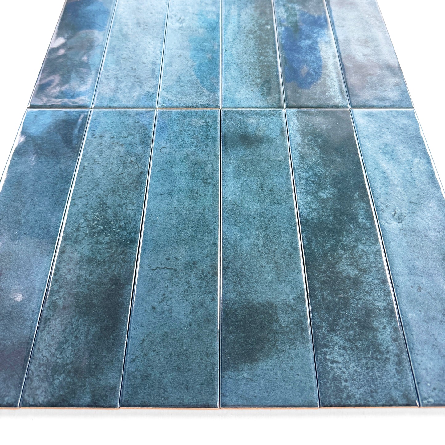 Venetian Dream Series Pine Green Glossy Porcelain Artisanal Tile