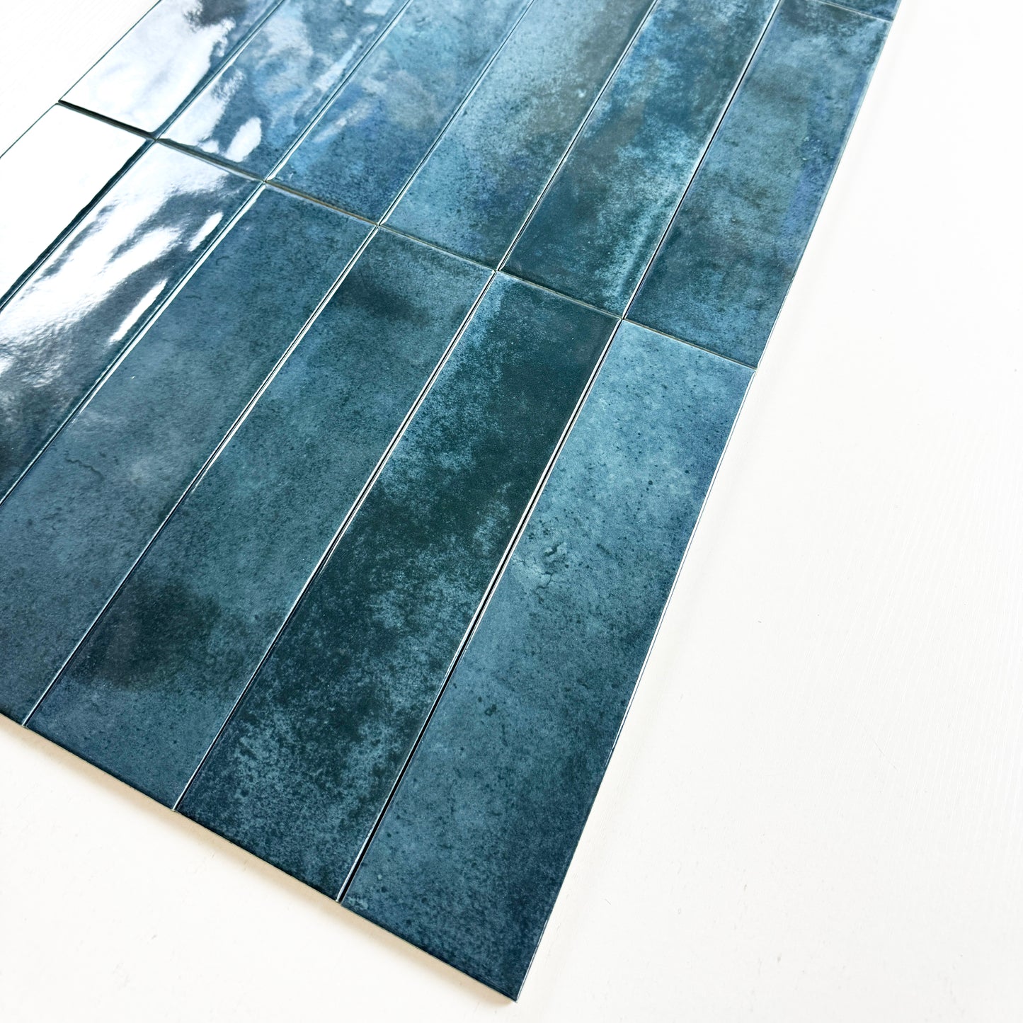 Venetian Dream Series Pine Green Glossy Porcelain Artisanal Tile