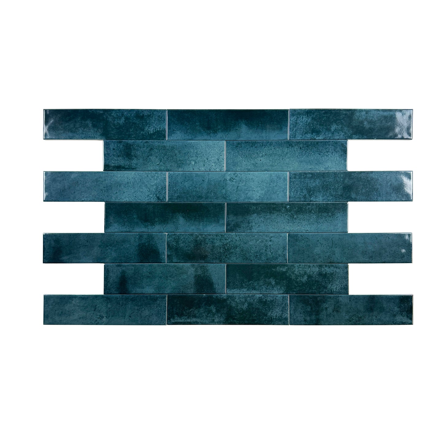 Venetian Dream Series Pine Green Glossy Porcelain Artisanal Tile