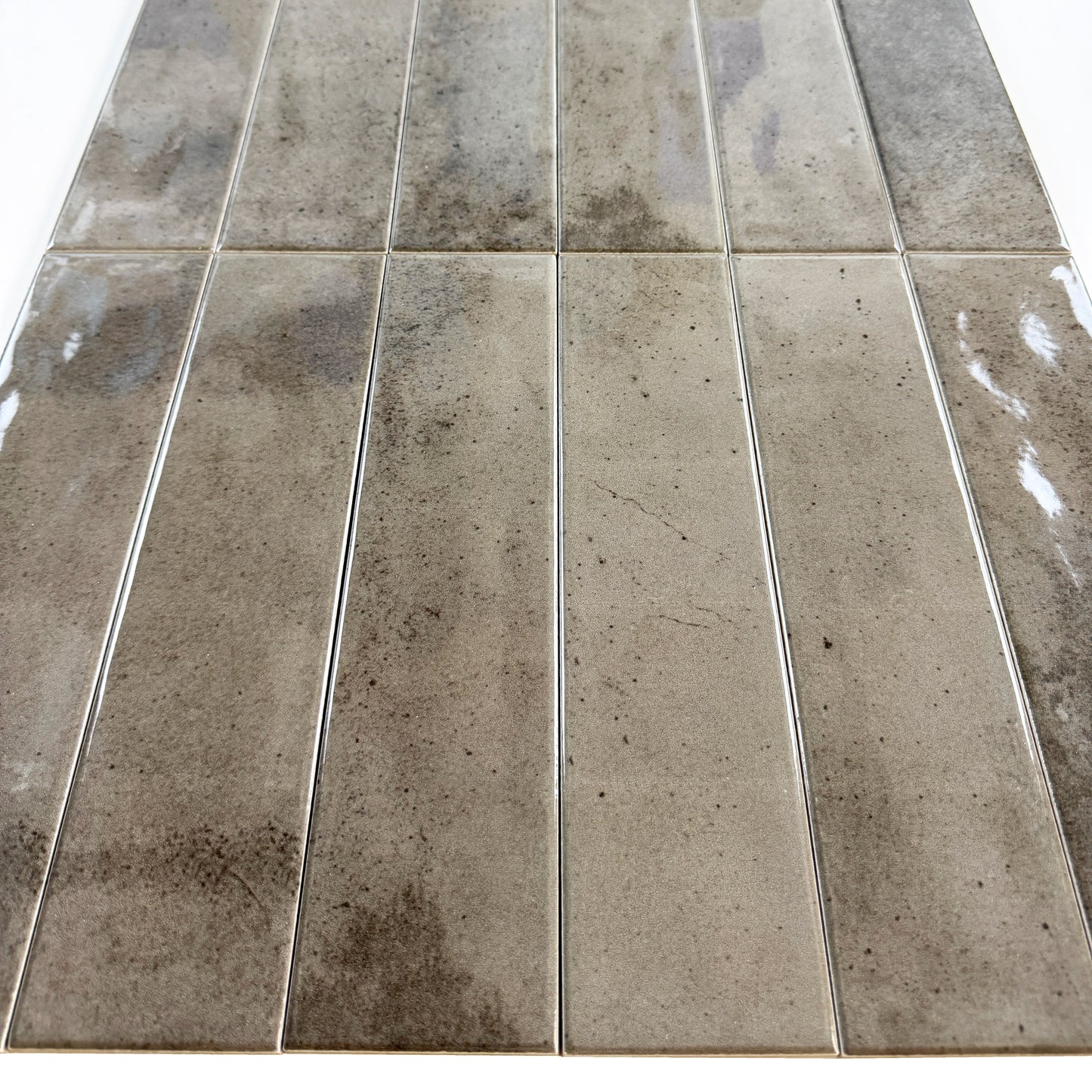Venetian Dream Series Coffee Brown Glossy Porcelain Artisanal Tile