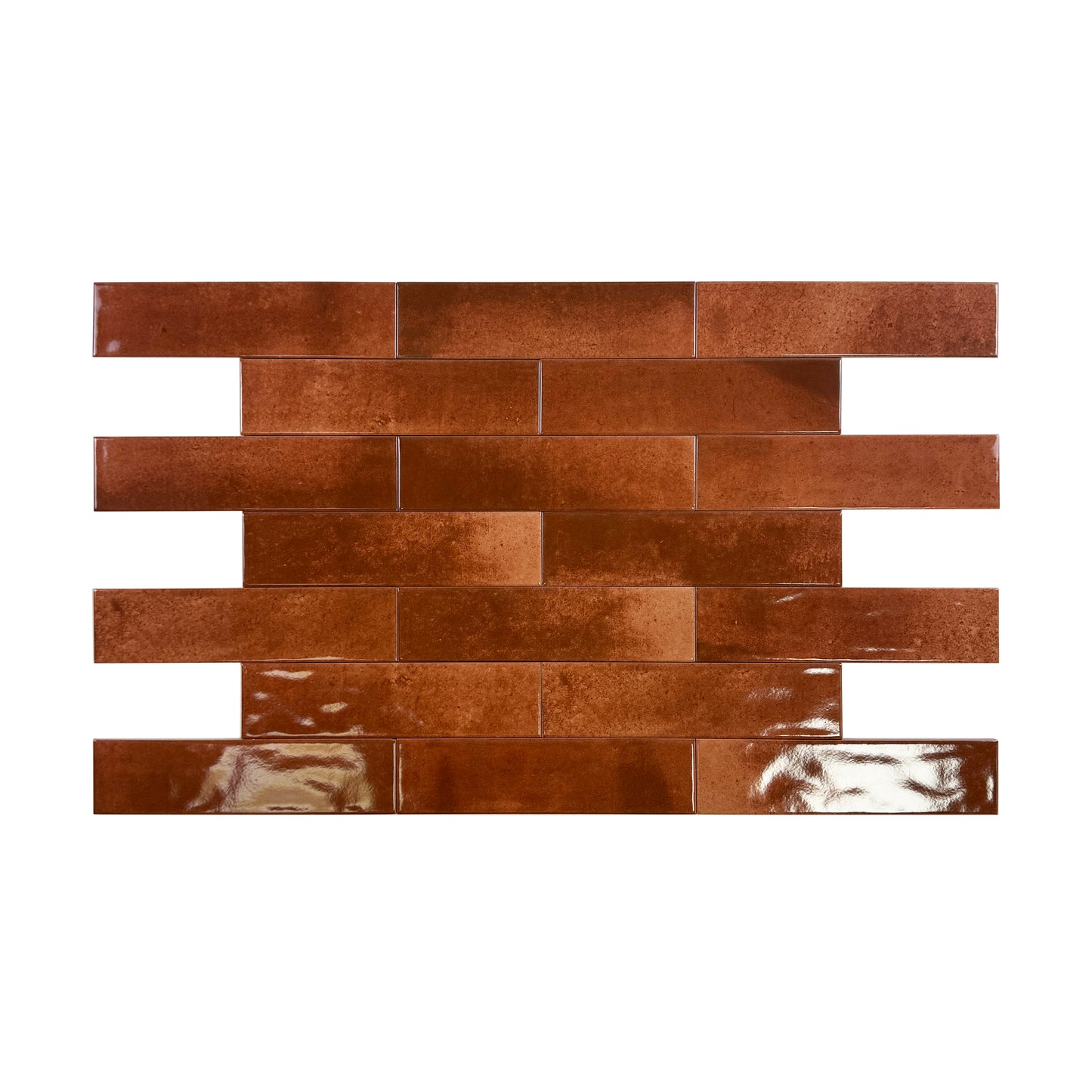 Venetian Dream Series Cinnamon Brown Glossy Porcelain Artisanal Tile