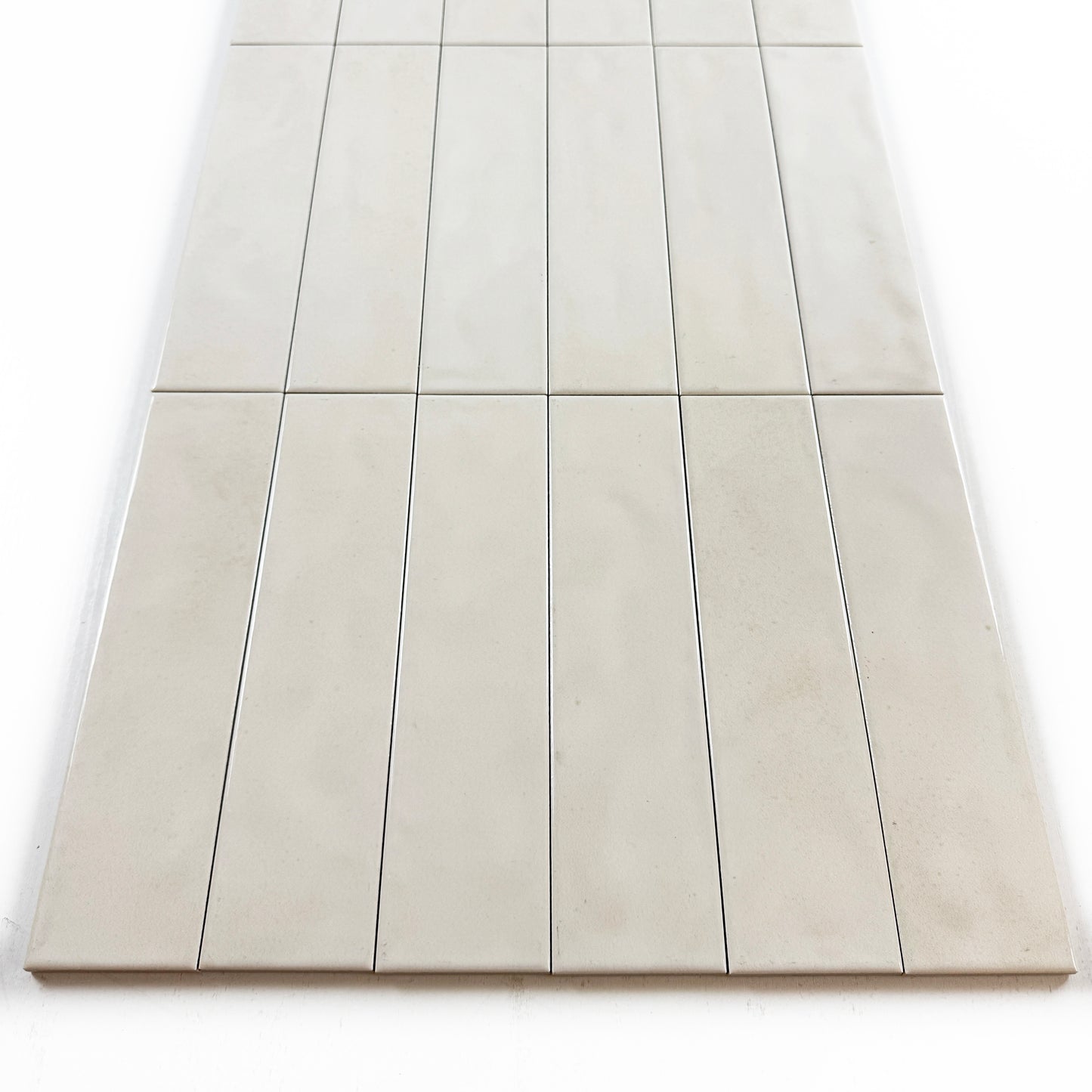 Venetian Dream Series Parchment Beige Glossy Porcelain Artisanal Tile