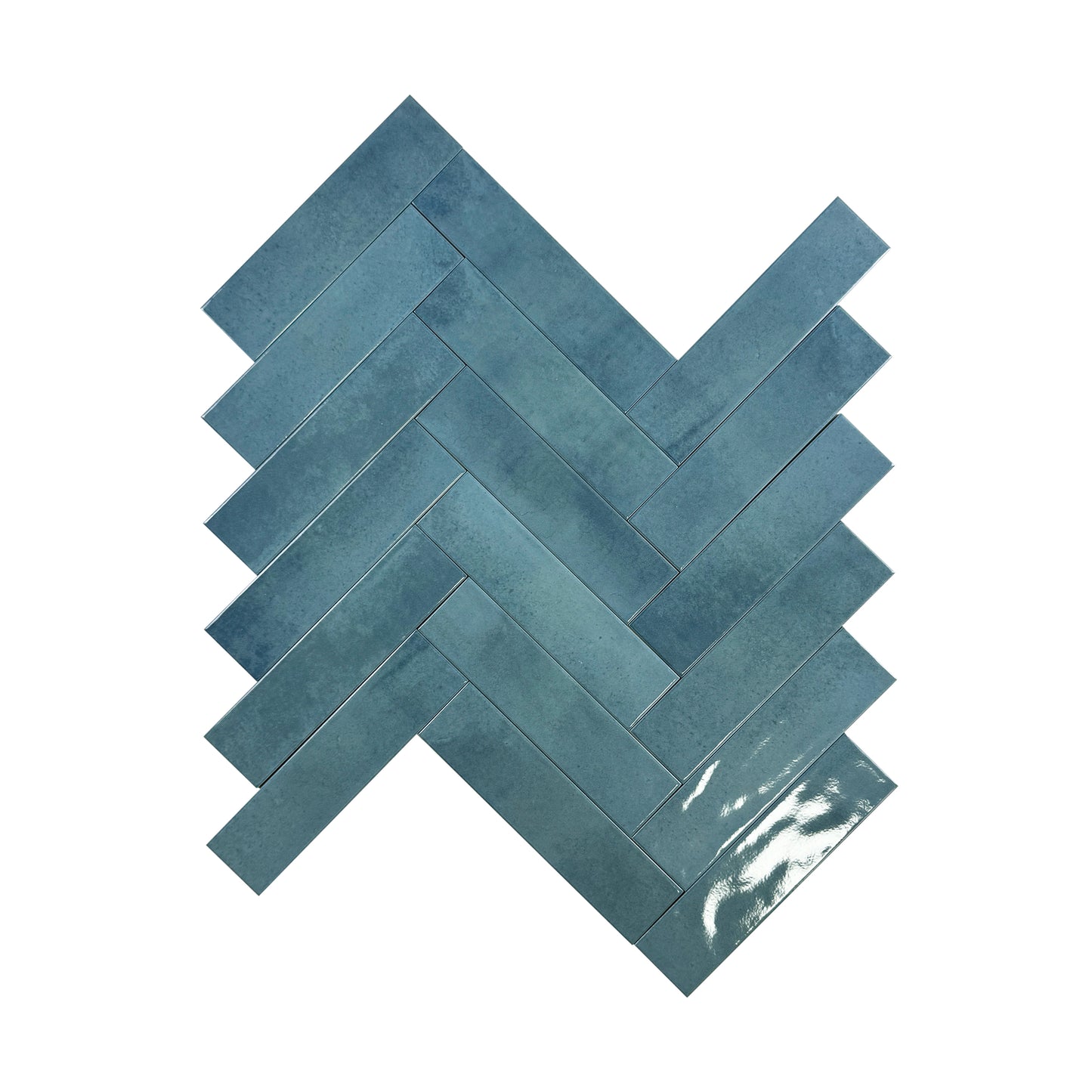 Venetian Dream Series Sapphire Blue Glossy Porcelain Artisanal Tile