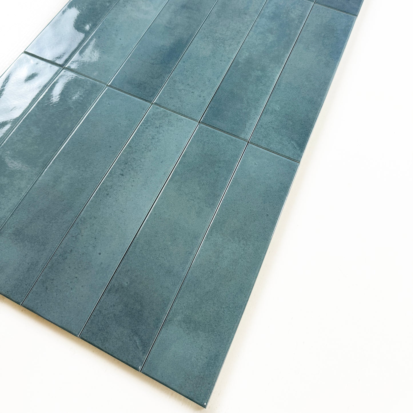 Venetian Dream Series Sapphire Blue Glossy Porcelain Artisanal Tile