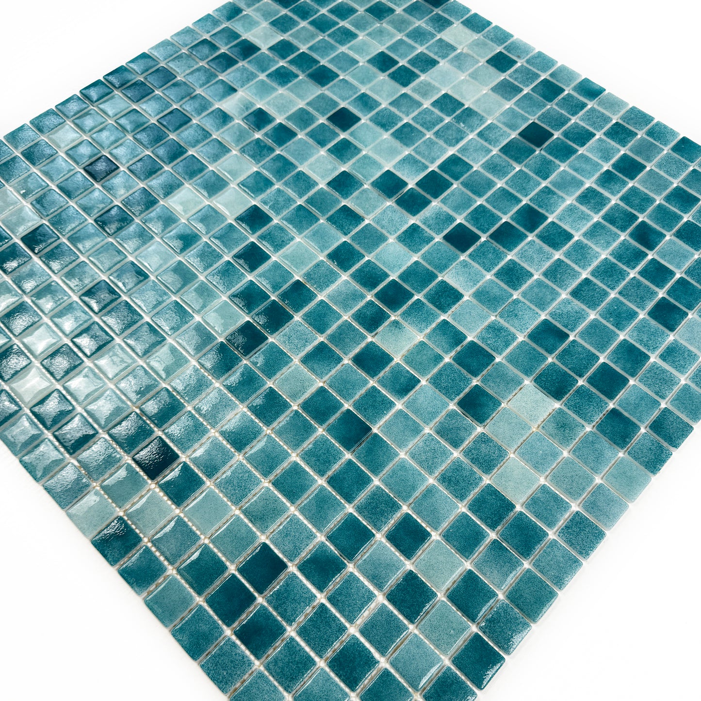 Regal Europe Series Saga Green Glossy Recycled Glass Mosaic