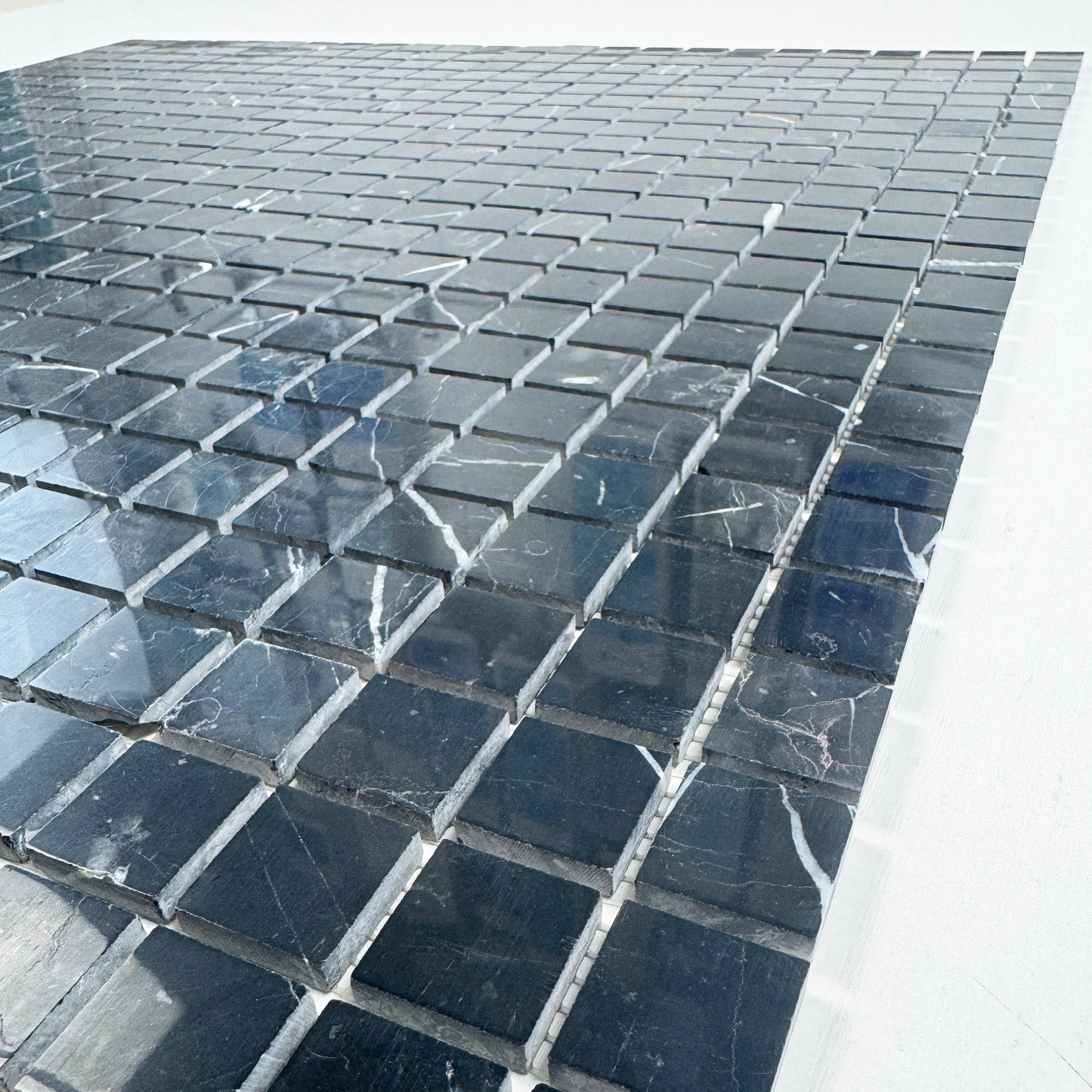 Black Marquina Series Black Marquina Polished Square Marble Mosaic