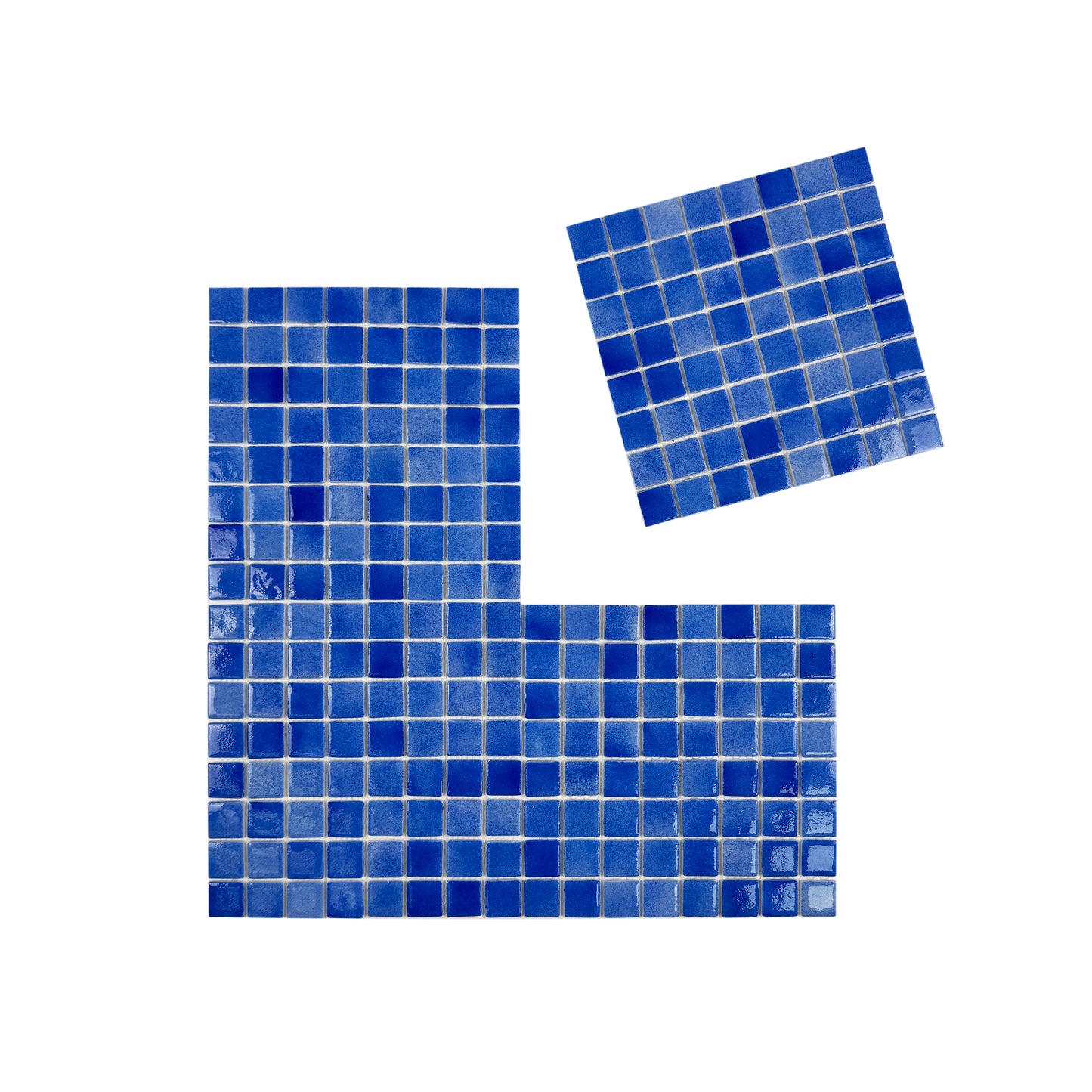 European Mosaic Series Klein Blue Recycled Glass Mosaic