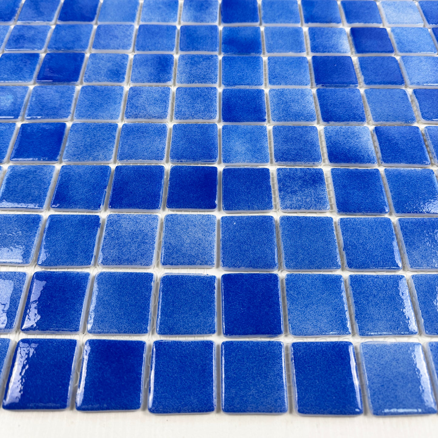 European Mosaic Series Klein Blue Recycled Glass Mosaic