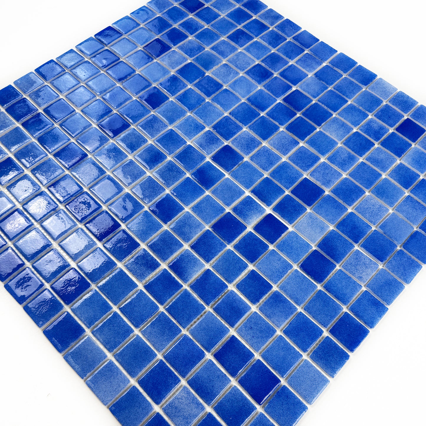 European Mosaic Series Klein Blue Recycled Glass Mosaic