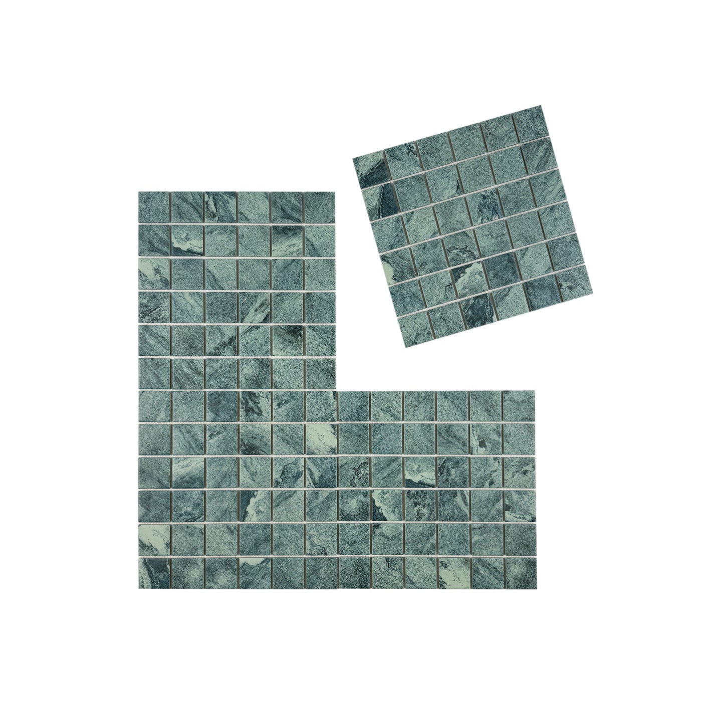 Majestic Naturale Series Bali Green Stone Pattern Flate Surface Porcelain Mosaic