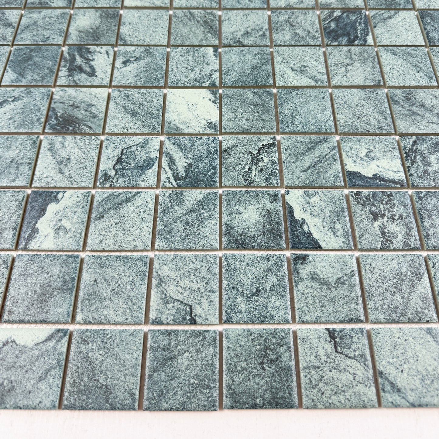 Majestic Naturale Series Bali Green Stone Pattern Flate Surface Porcelain Mosaic