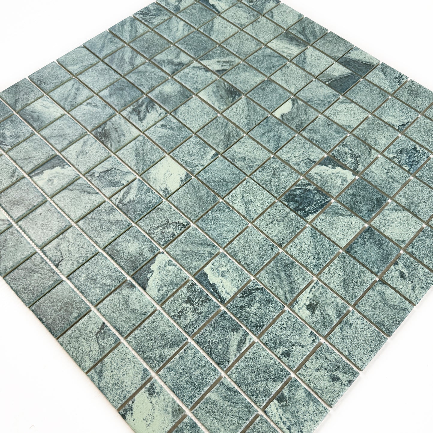 Majestic Naturale Series Bali Green Stone Pattern Flate Surface Porcelain Mosaic