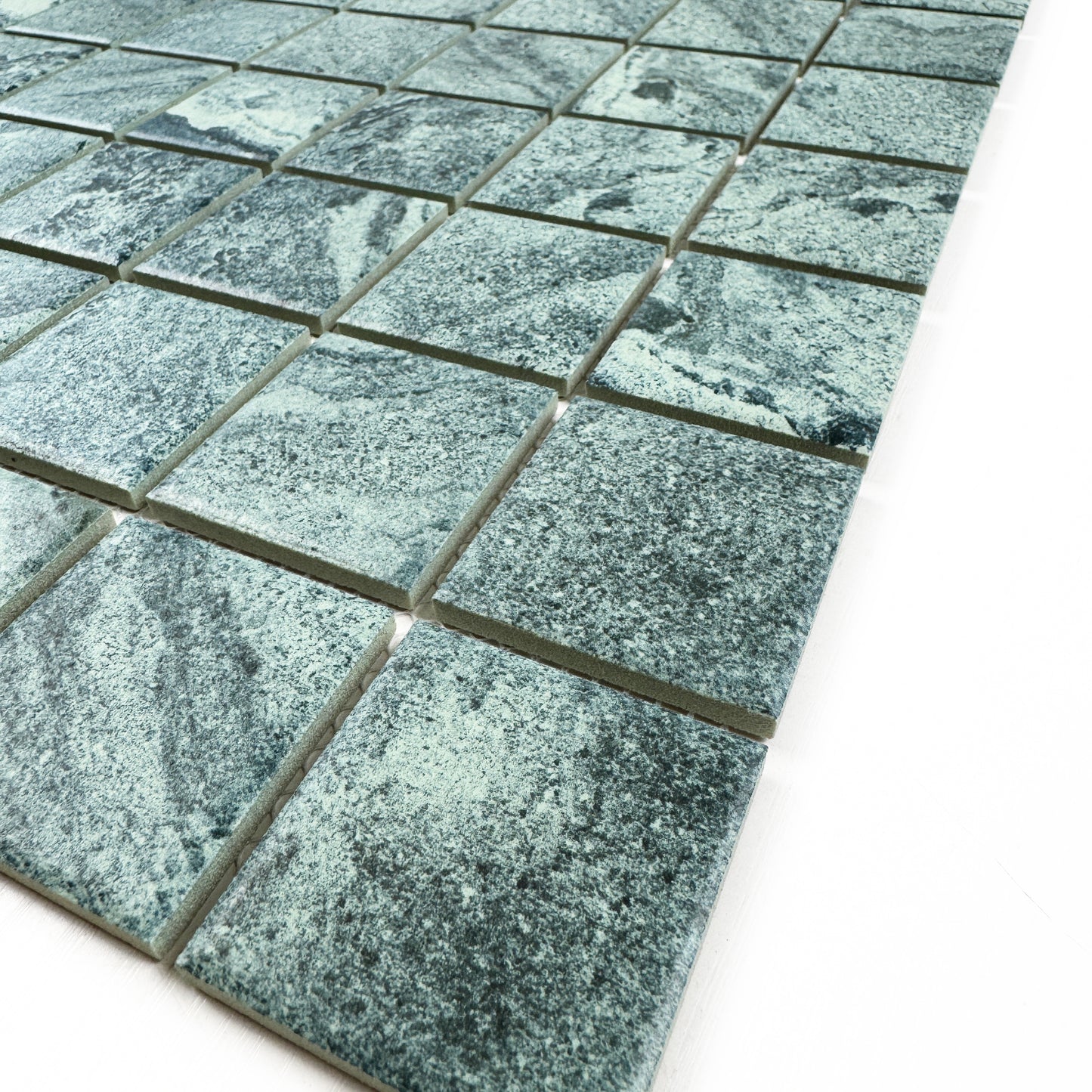Majestic Naturale Series Bali Green Stone Pattern Flate Surface Porcelain Mosaic