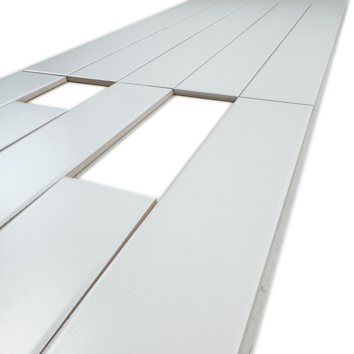 Urban Luxe Series White Glossy Flat Ceramic Tile