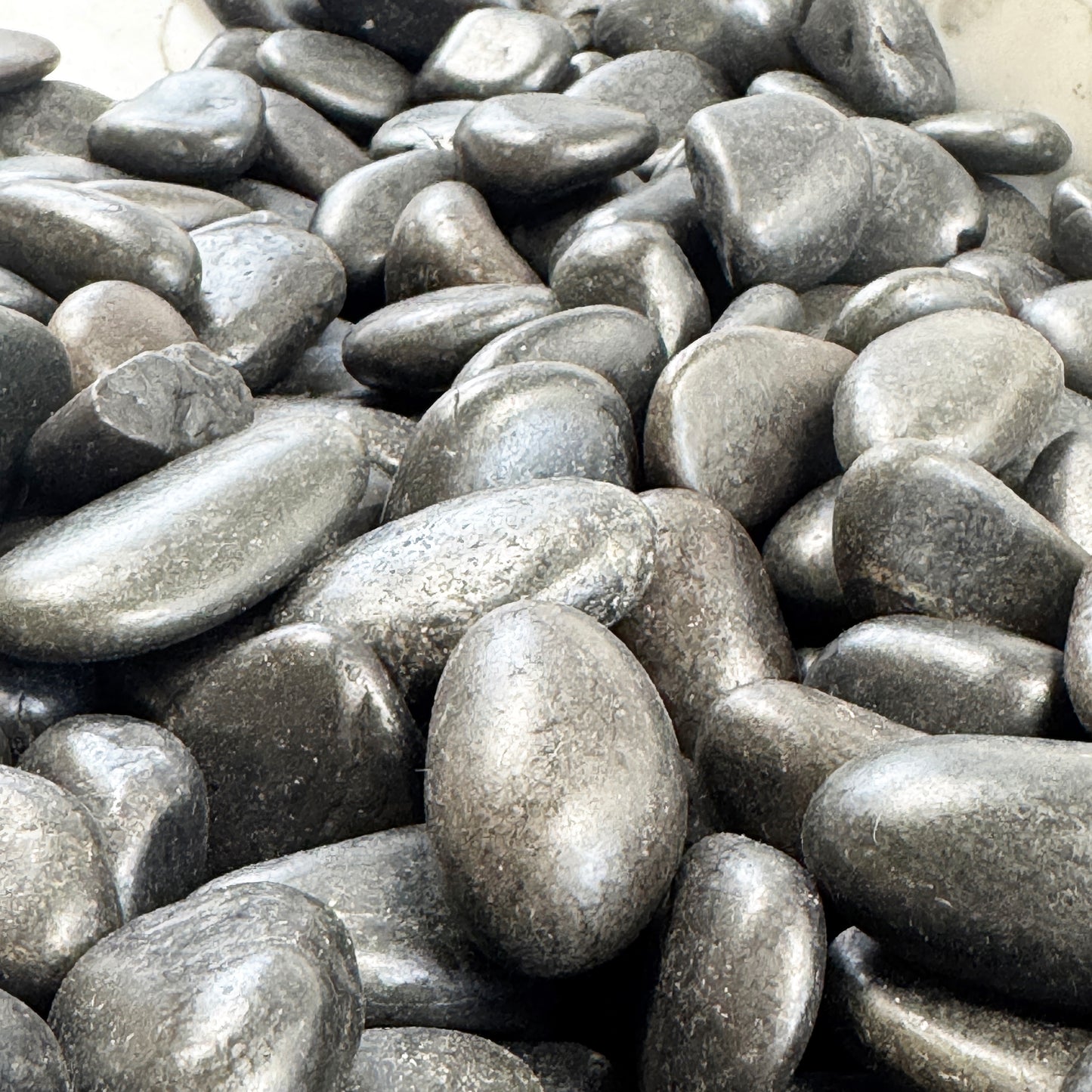 Eternal Stoneworks Black High Polished Pebble Stone