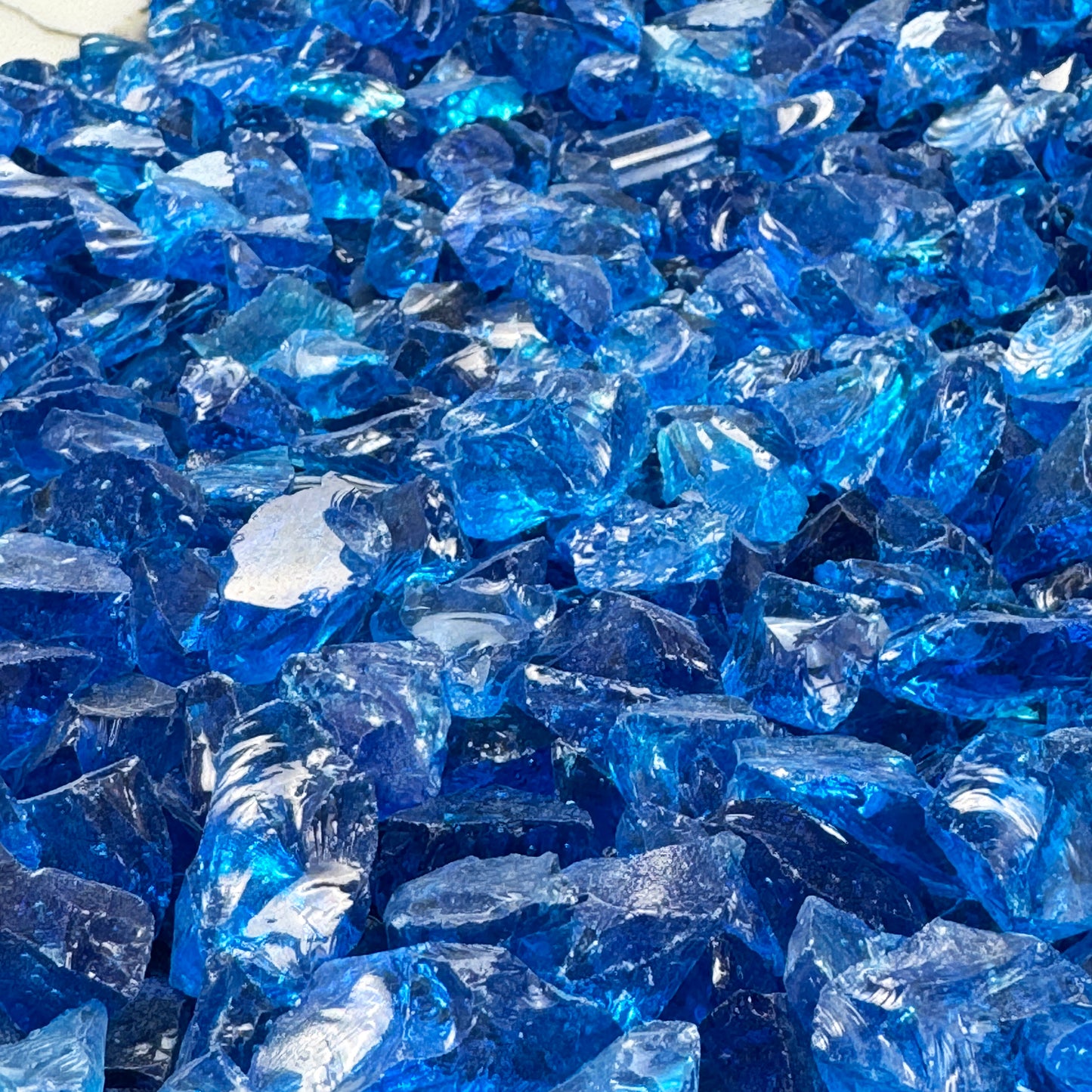 Gemstone Waters Ocean Blue Glass Gravel Block