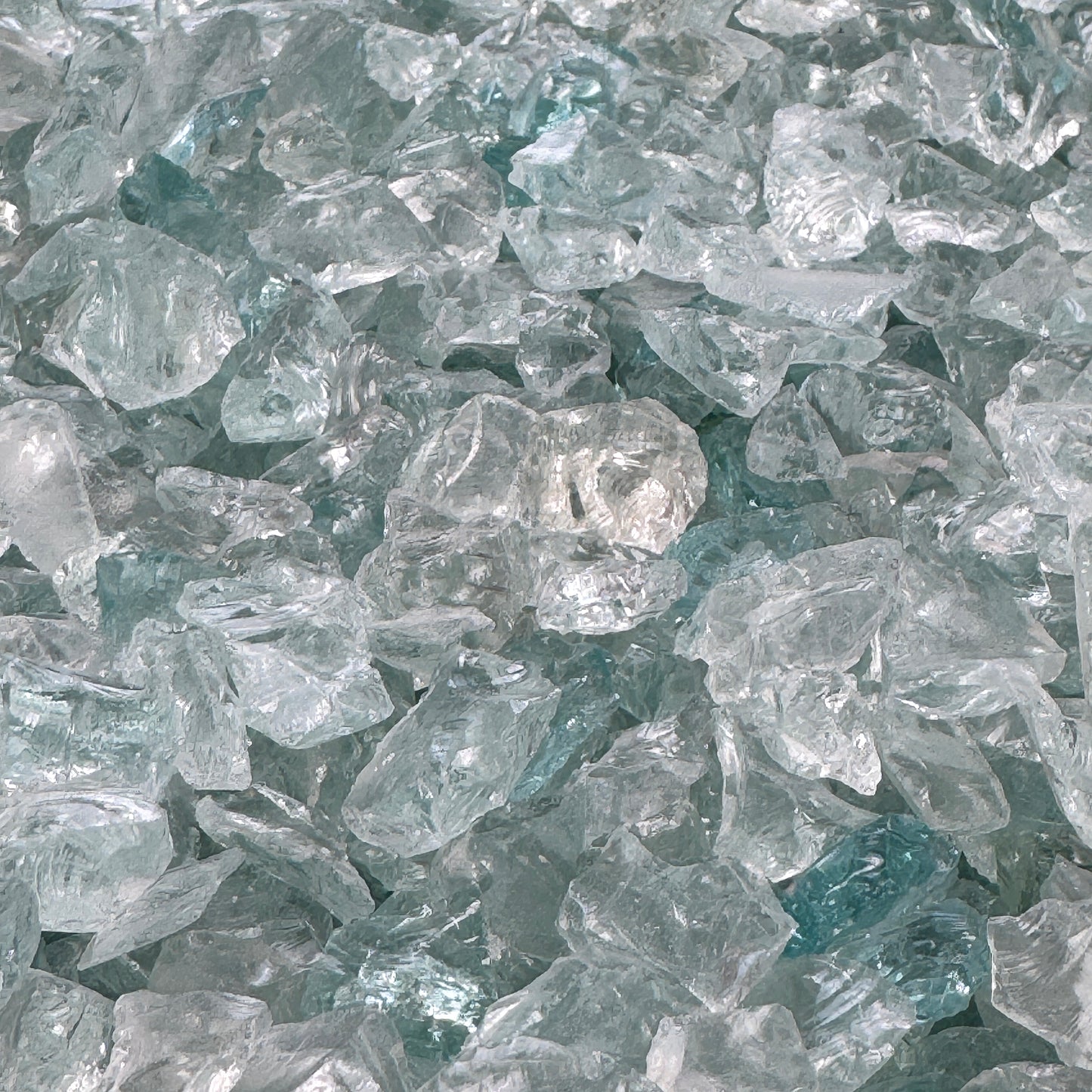 Gemstone Waters Aqua Green Glass Gravel Block