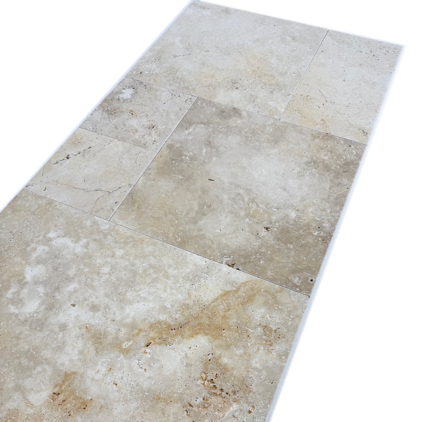 Opulence Versailles Series Golden Beige Travertine Versailles Pattern Tile