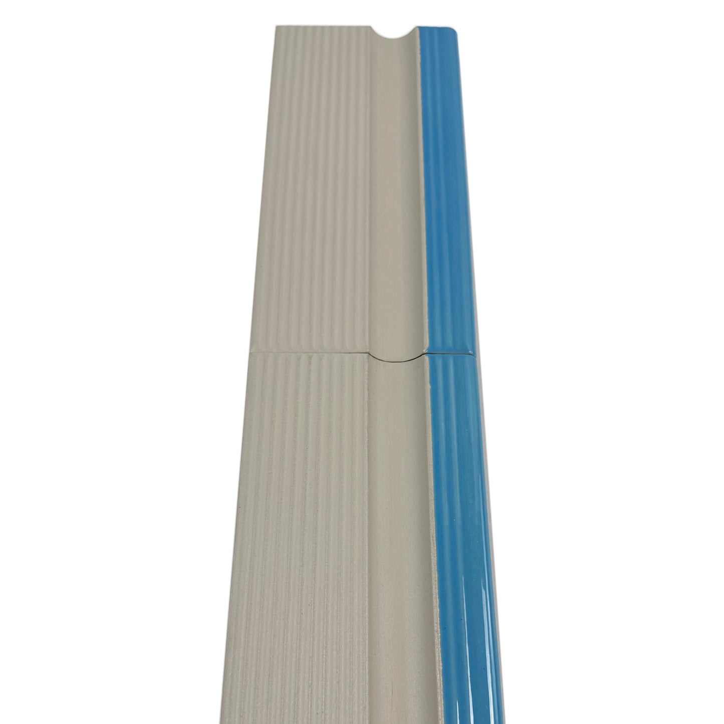 FINA Standard Pool Tile Series Light Blue Grooved Anti-Slip Porcelain Edage Tile