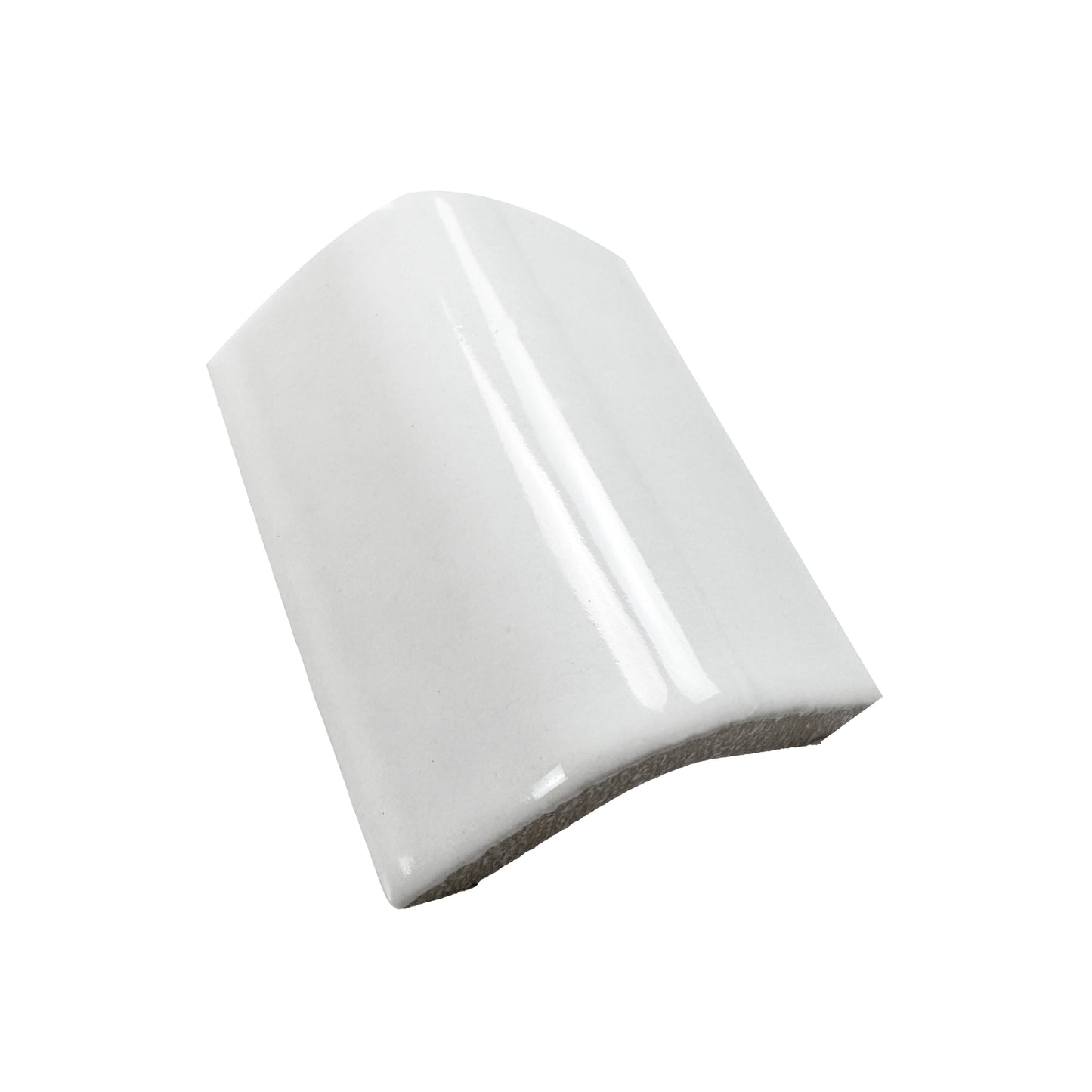 Luminous Corners Series White Plain External Corner Glazed Porcelain