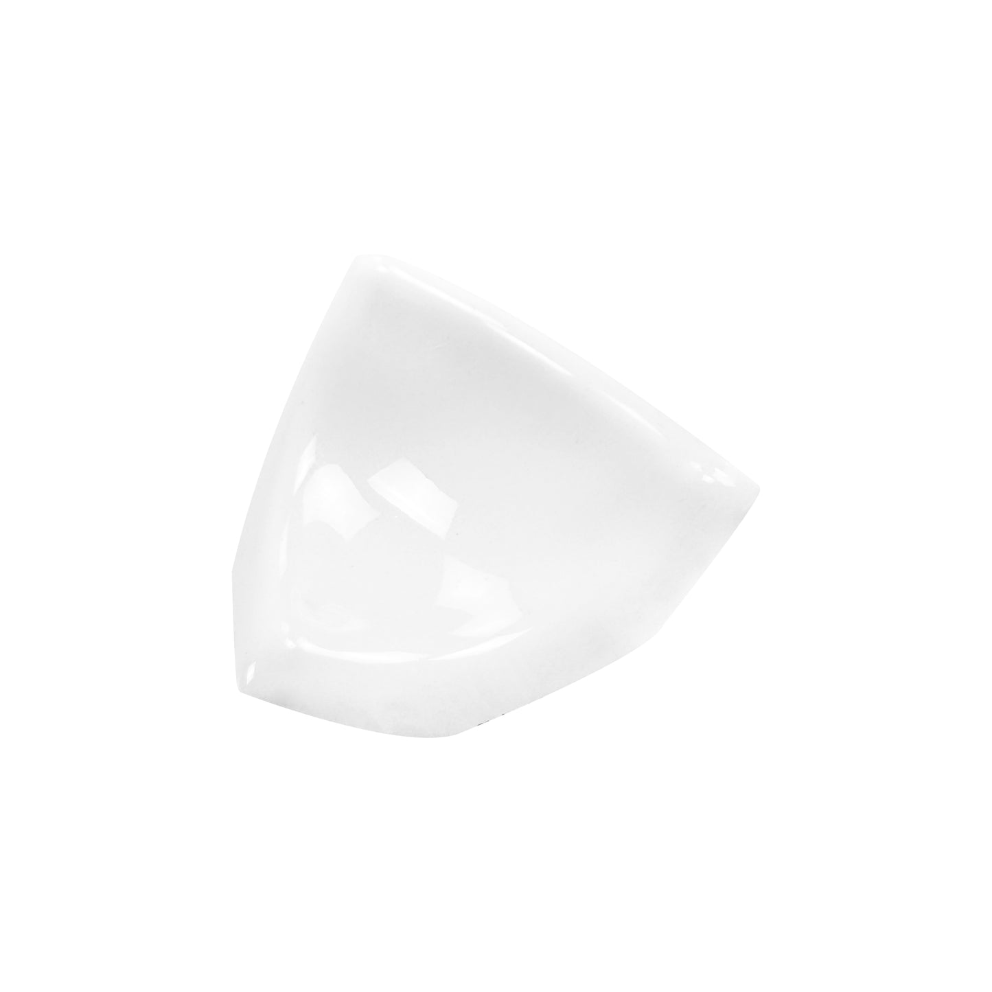 Luminous Corners Series White Plain Small Three-Way Internal Corner Glazed Porcelain