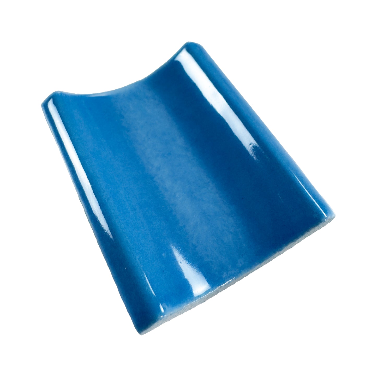 Luminous Corners Series Light Blue Plain Internal Corner Glazed Porcelain