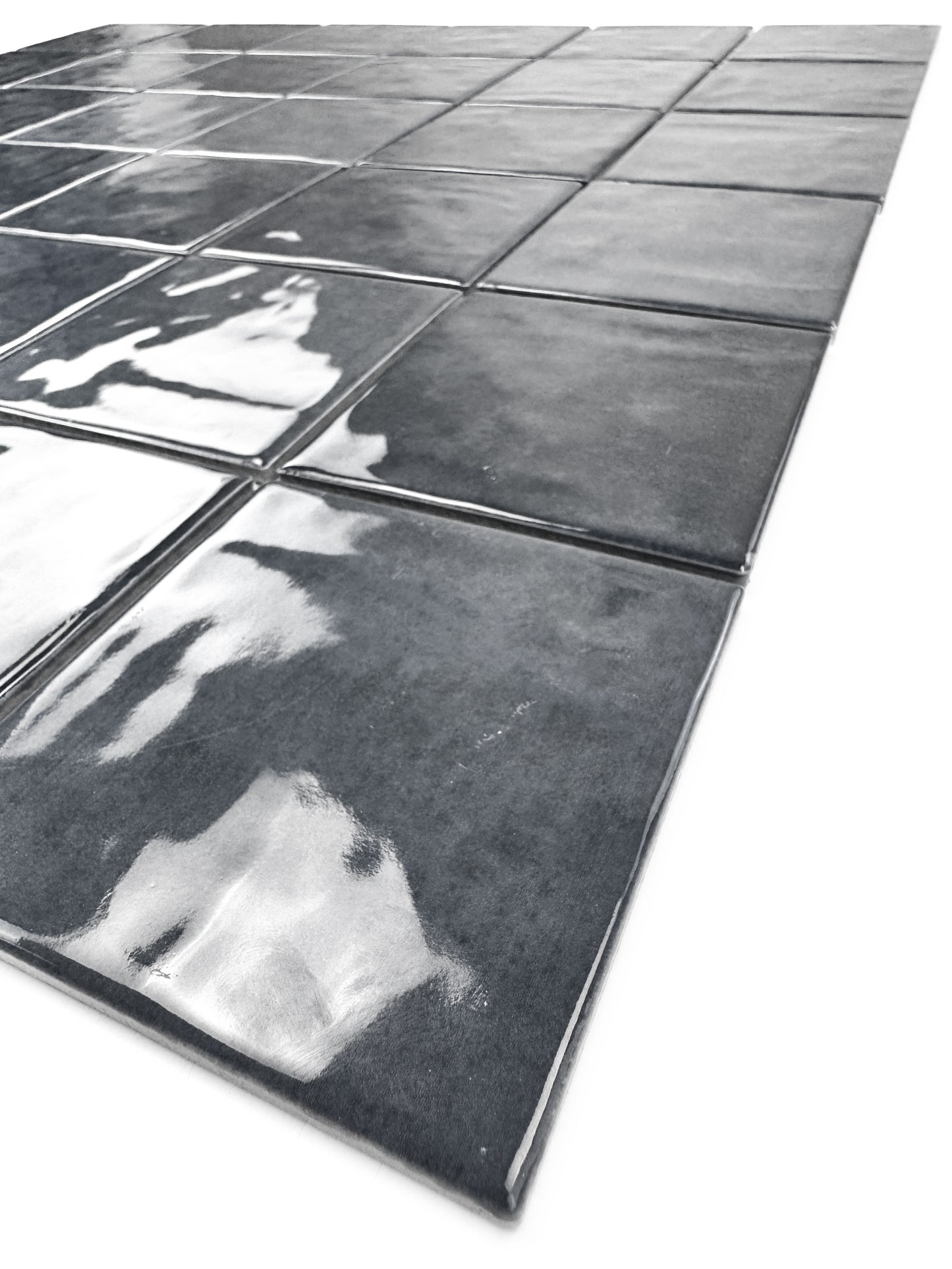 Burano Series Light Grey & Iron Grey Mixed Natural Gradient Porcelain Mosaic