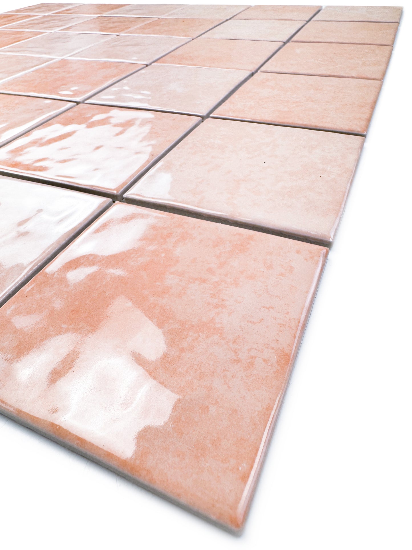 Burano Series Peach Pink Natural Gradient Porcelain Mosaic