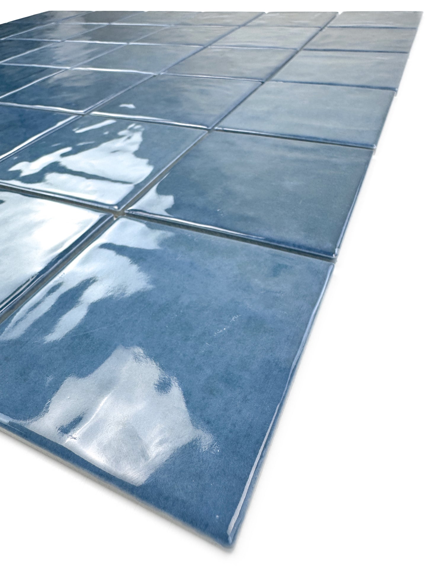 Burano Series Sapphire Blue Natural Gradient Porcelain Mosaic