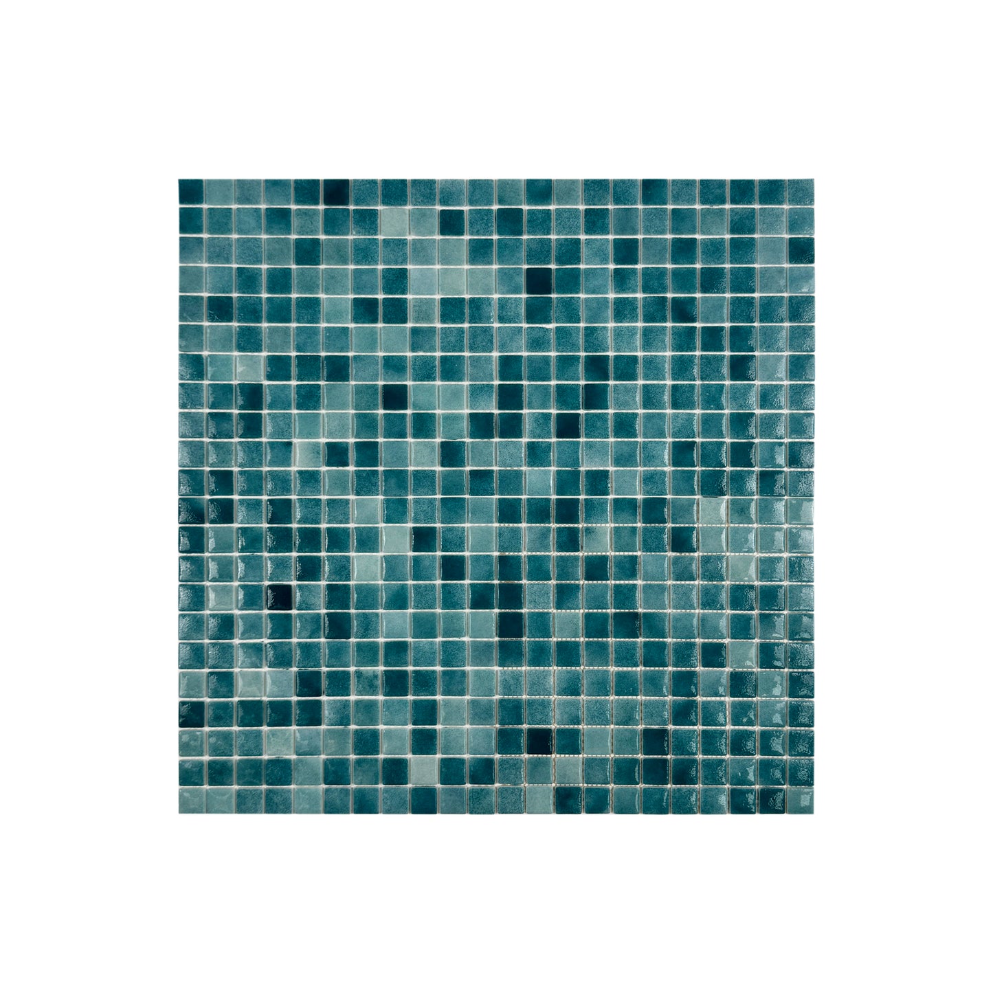 Regal Europe Series Saga Green Glossy Recycled Glass Mosaic
