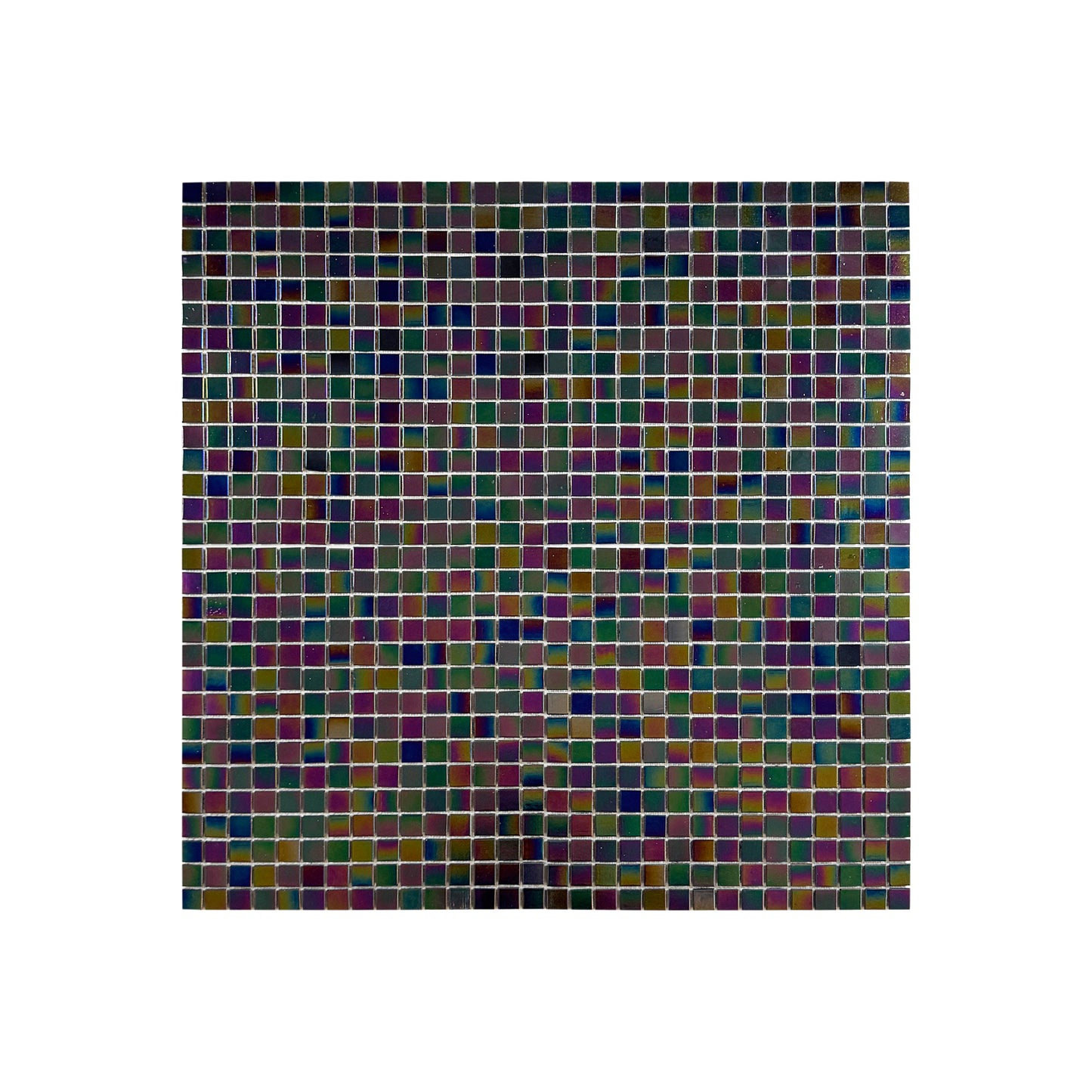 Glacial Artistry Series Purple & Grape Purple & Jam Purple Iridescent Mixed Hot Melt Glass Mosaic