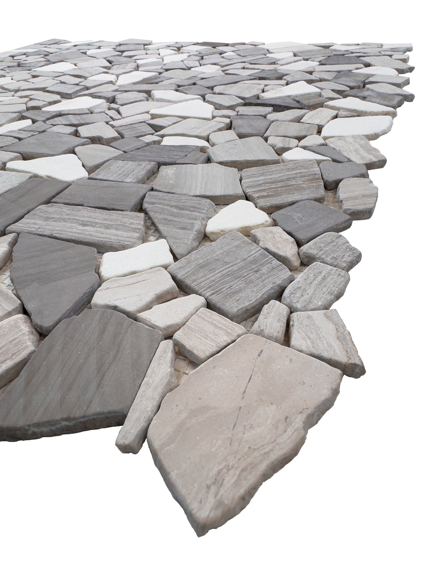 Seville Stone Series Grey & Wood Vein Mix Shape Mosaic