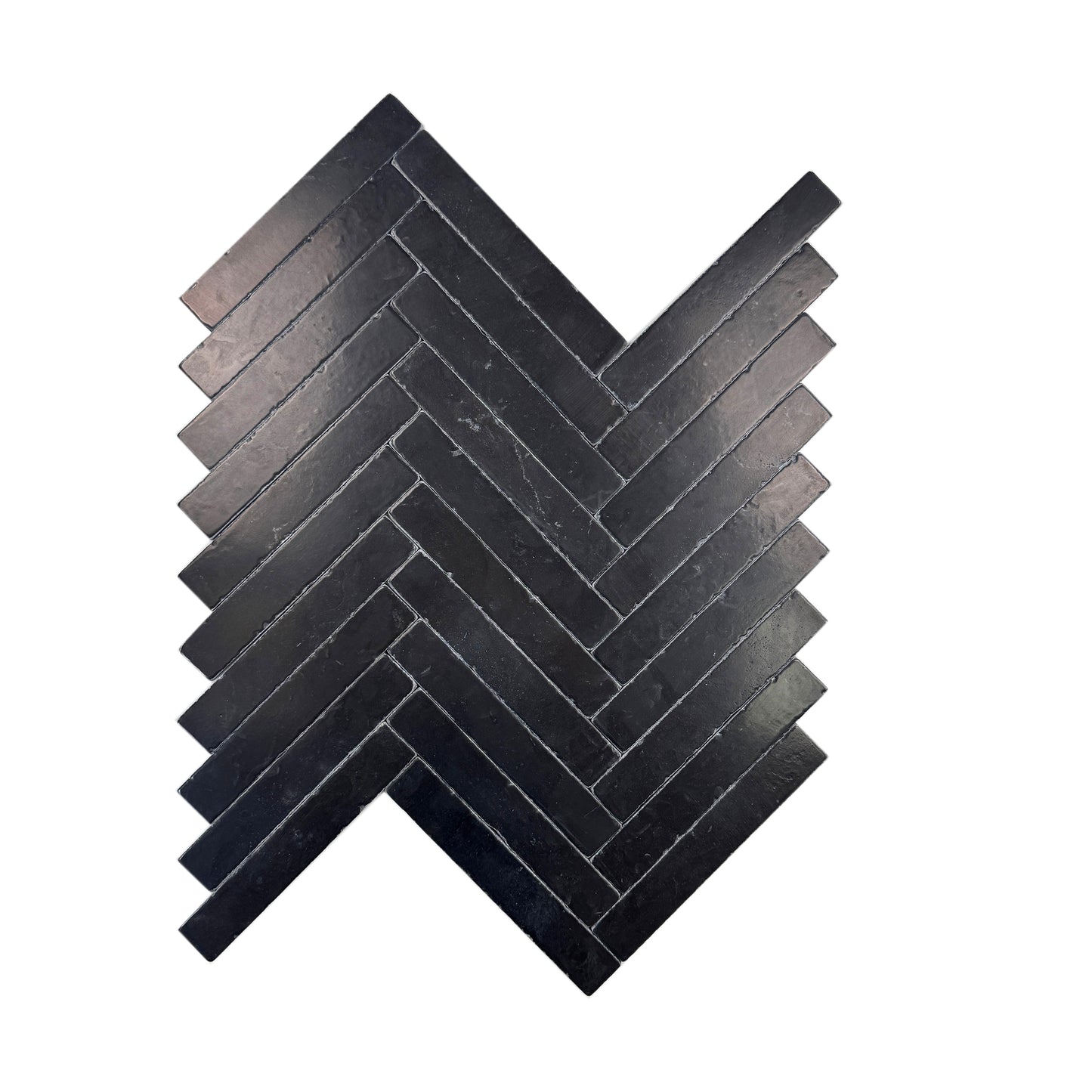 Verona Series Black Limestone Tumble & Brush Surface Marble Tile