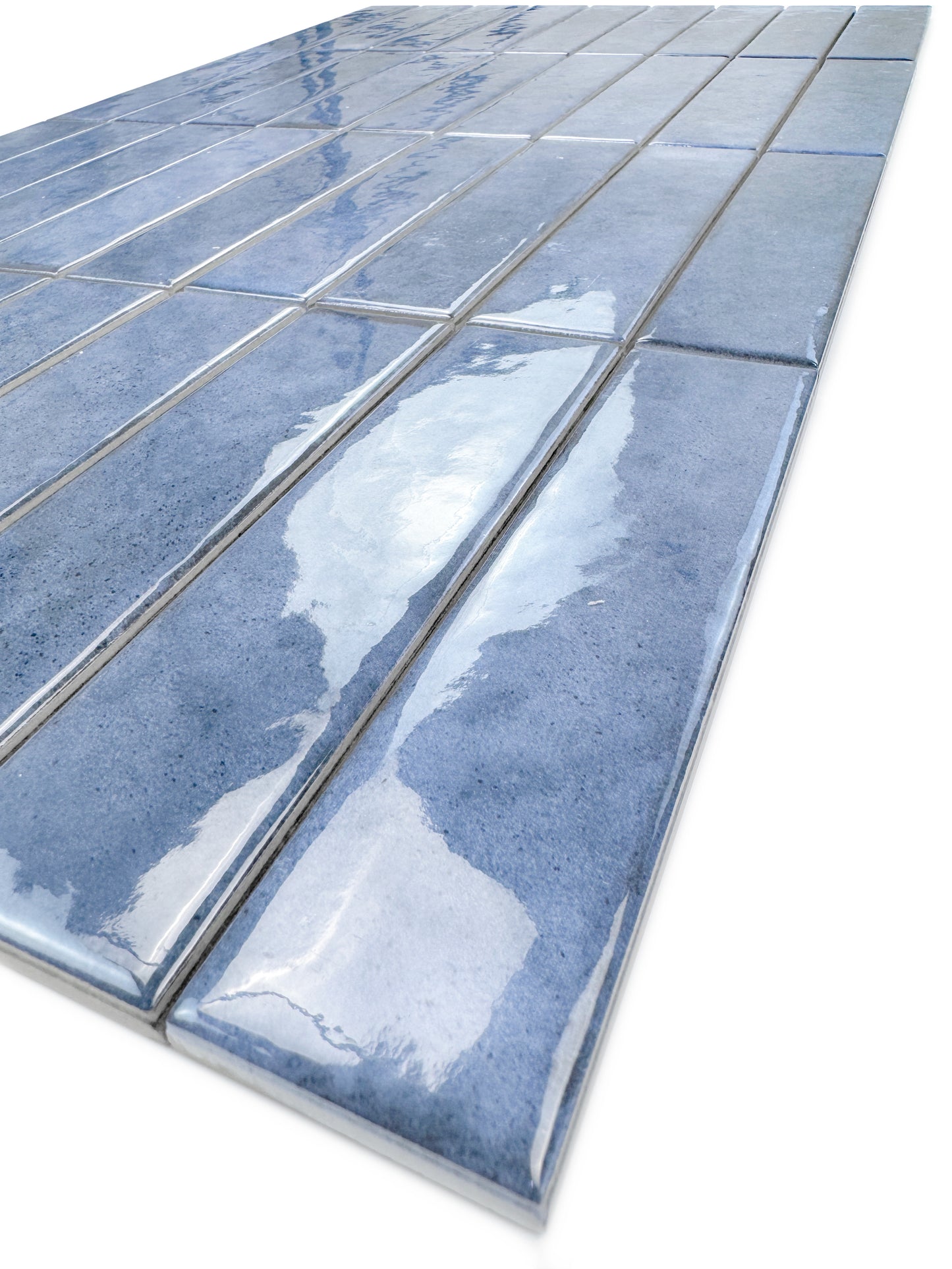 Positano Series Anchor Grey Glossy Porcelain Artisanal Tile