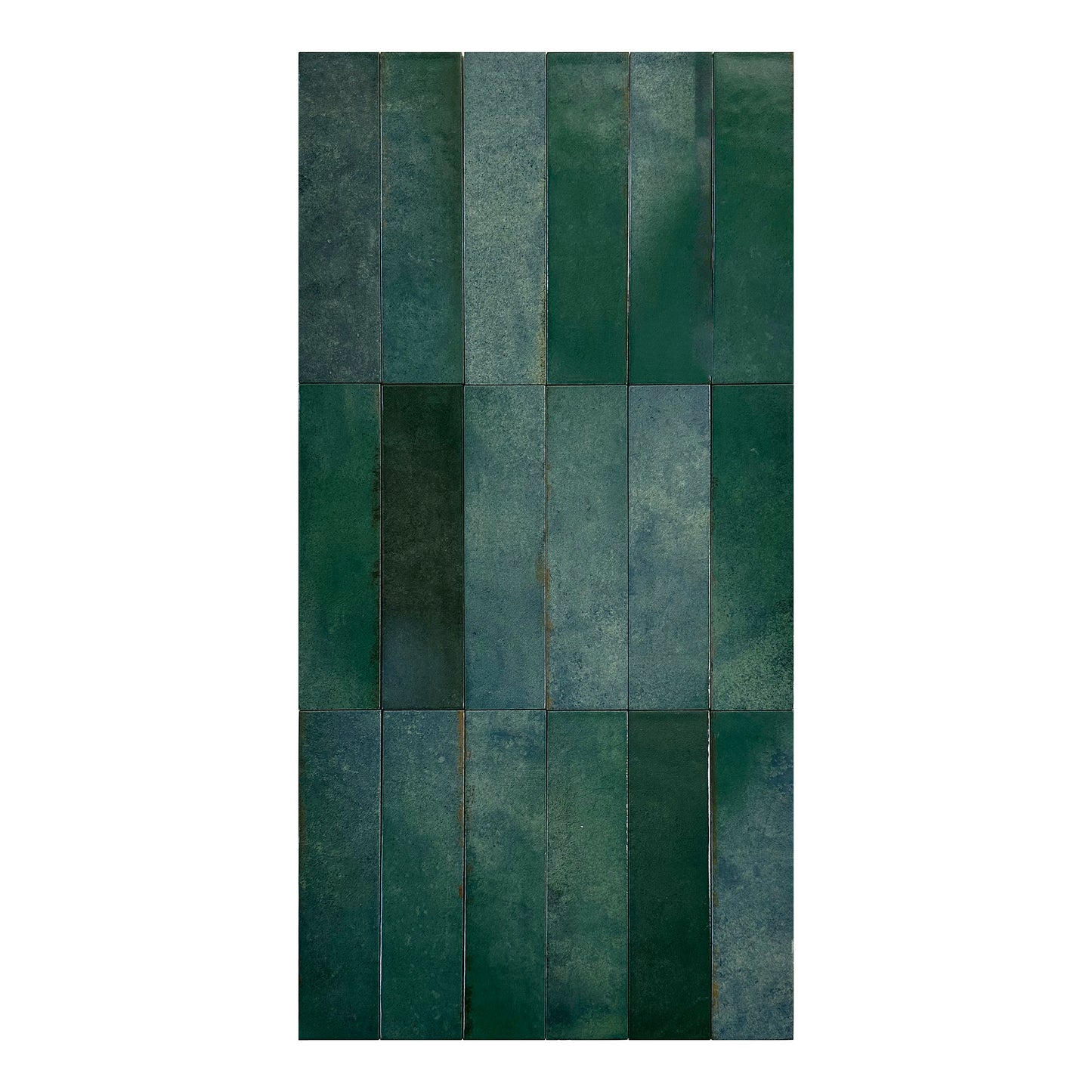 Green Glossy Porcelain Artisanal Tile